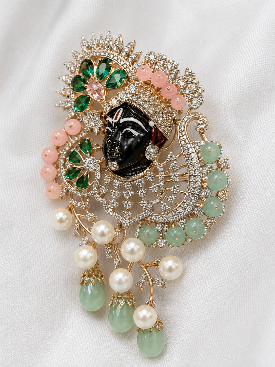 Sanvika Pastel Paisley Shrinathji Pendant