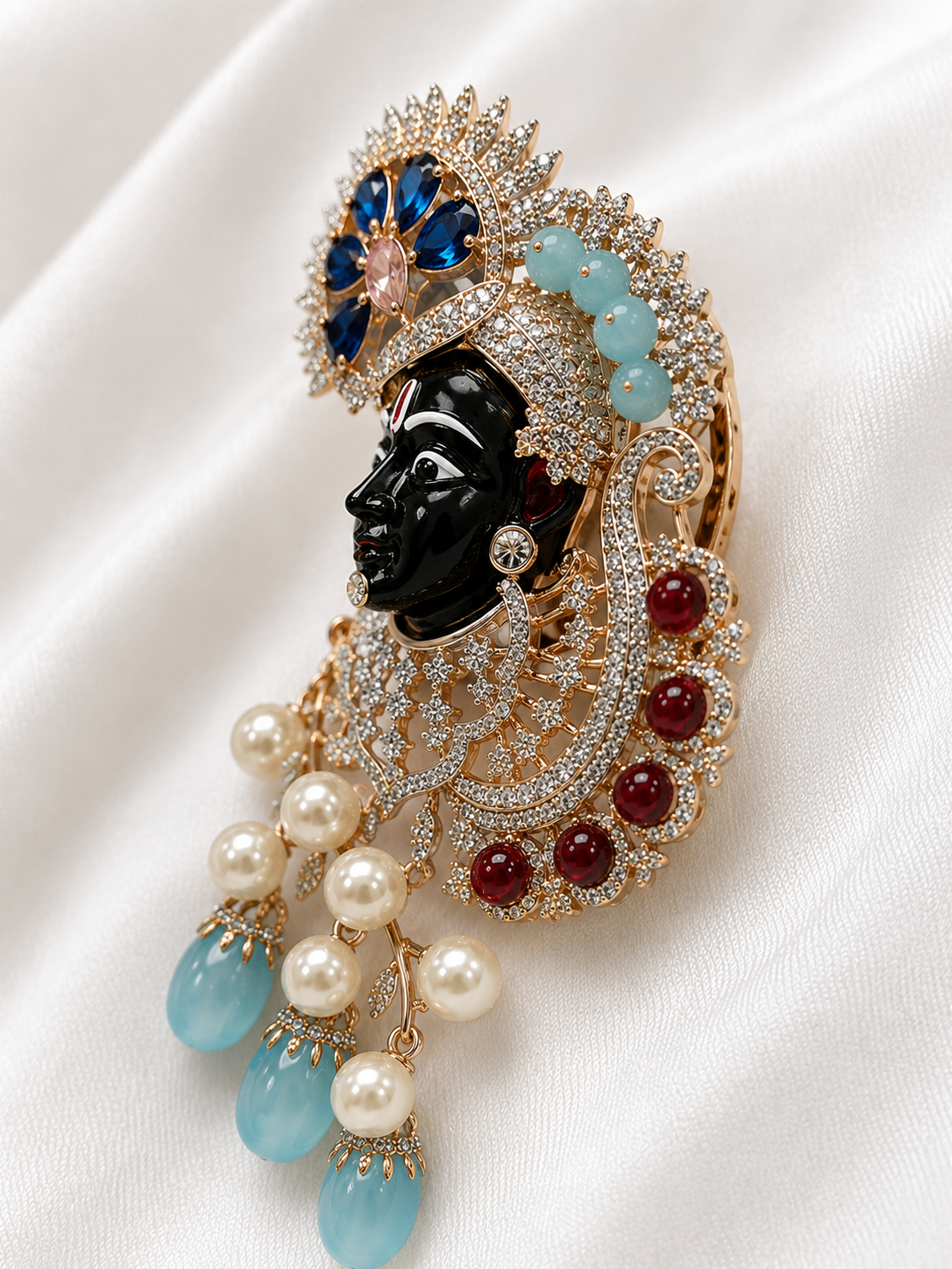 Nilaya Sapphire Paisley Shrinathji Pendant