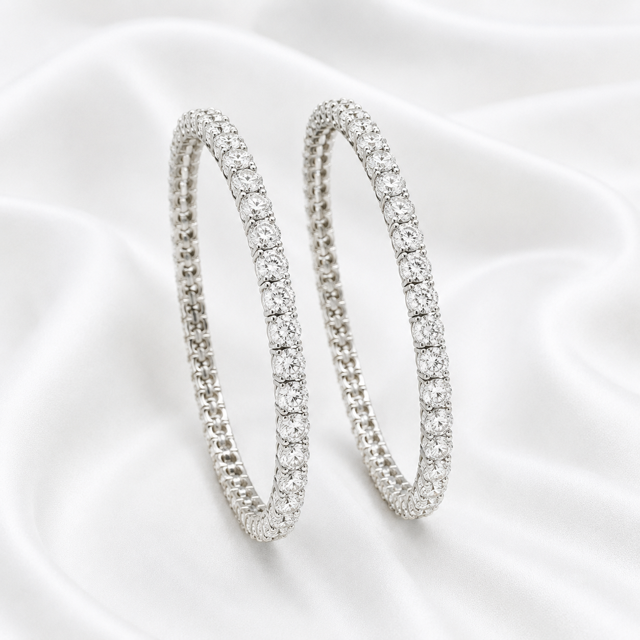 Eternal Spark Natural Diamond Bangles
