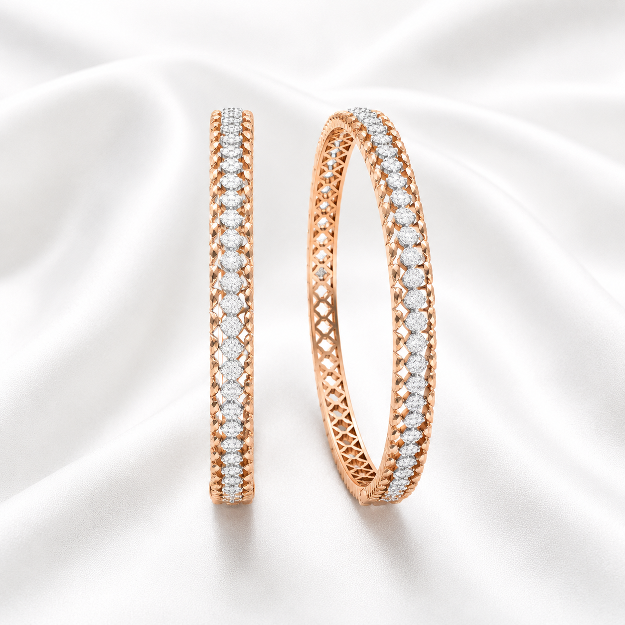 Natural Diamond Classic Bangles