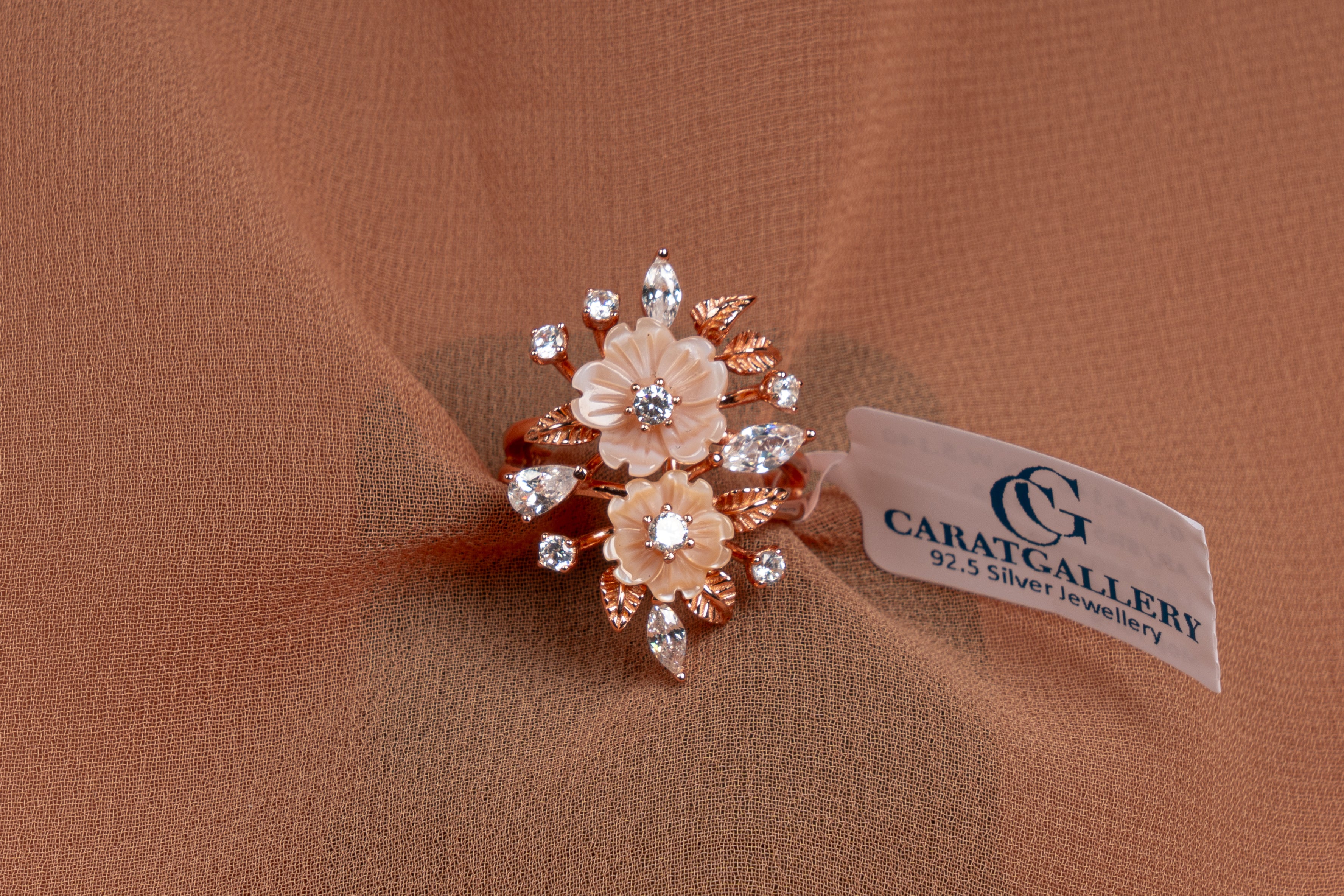Aveline Mother of Pearl Floral Ring