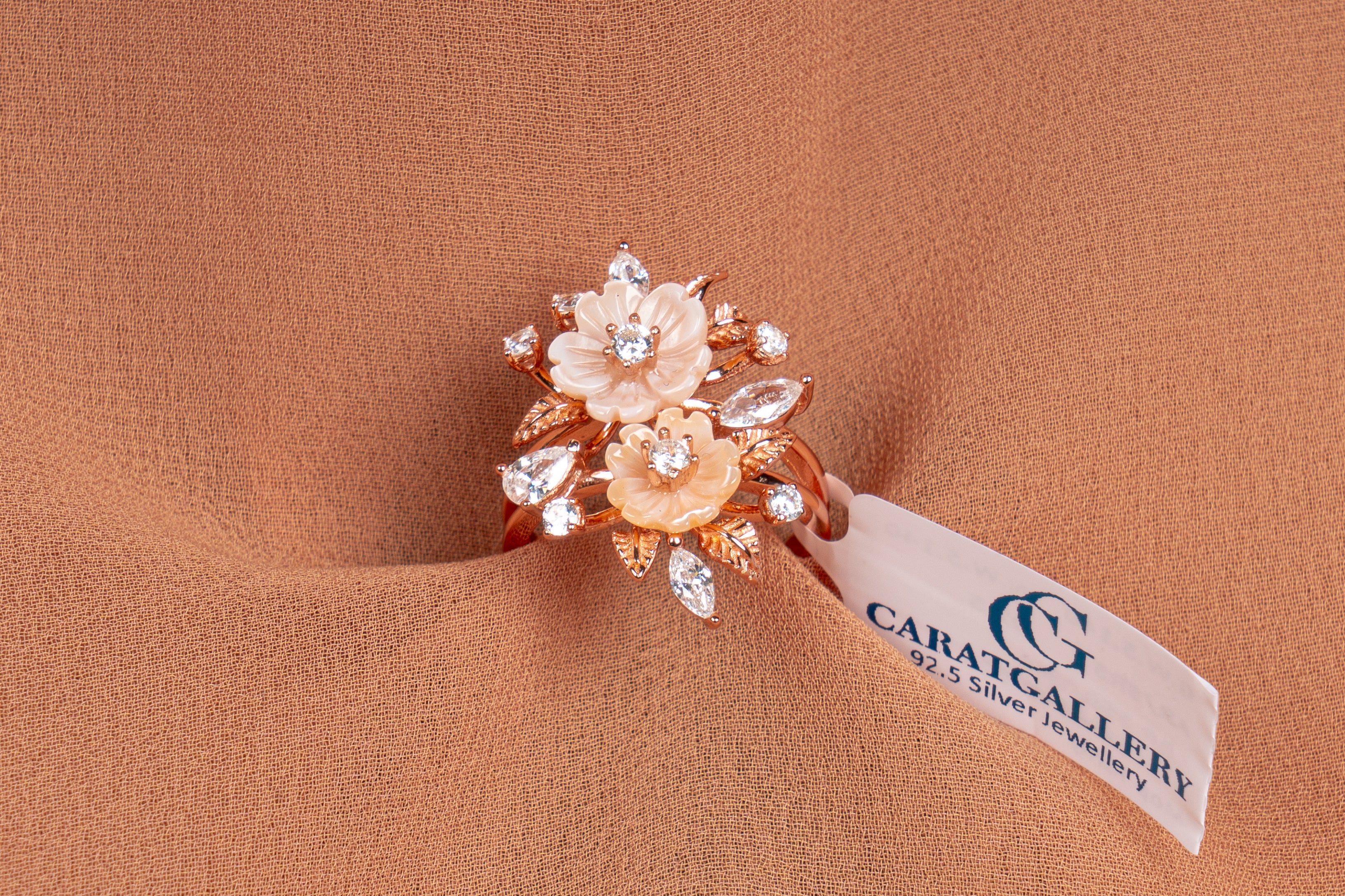 Aveline Mother of Pearl Floral Ring