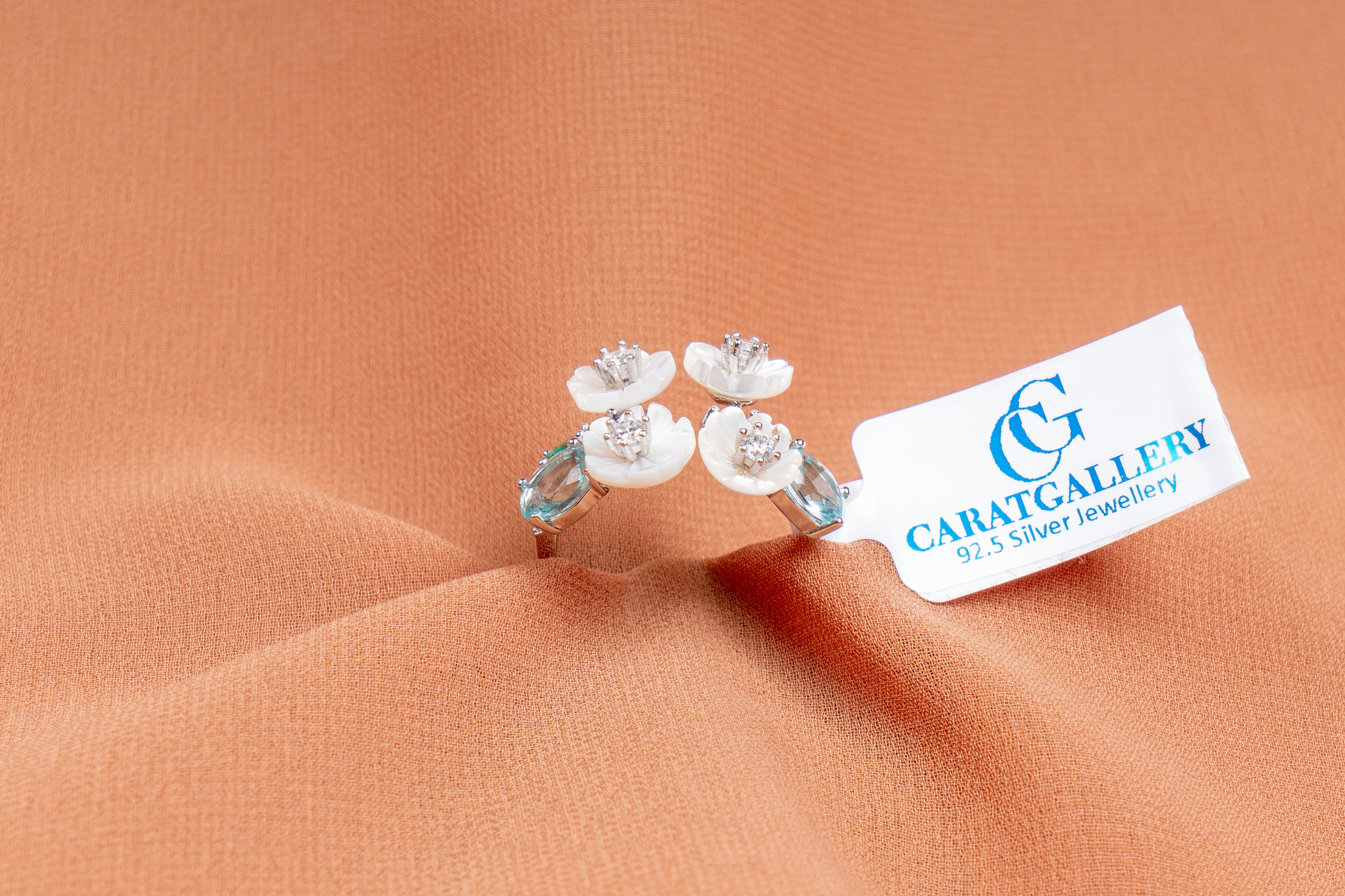 Floressa Multi-Stone Floral Open Ring