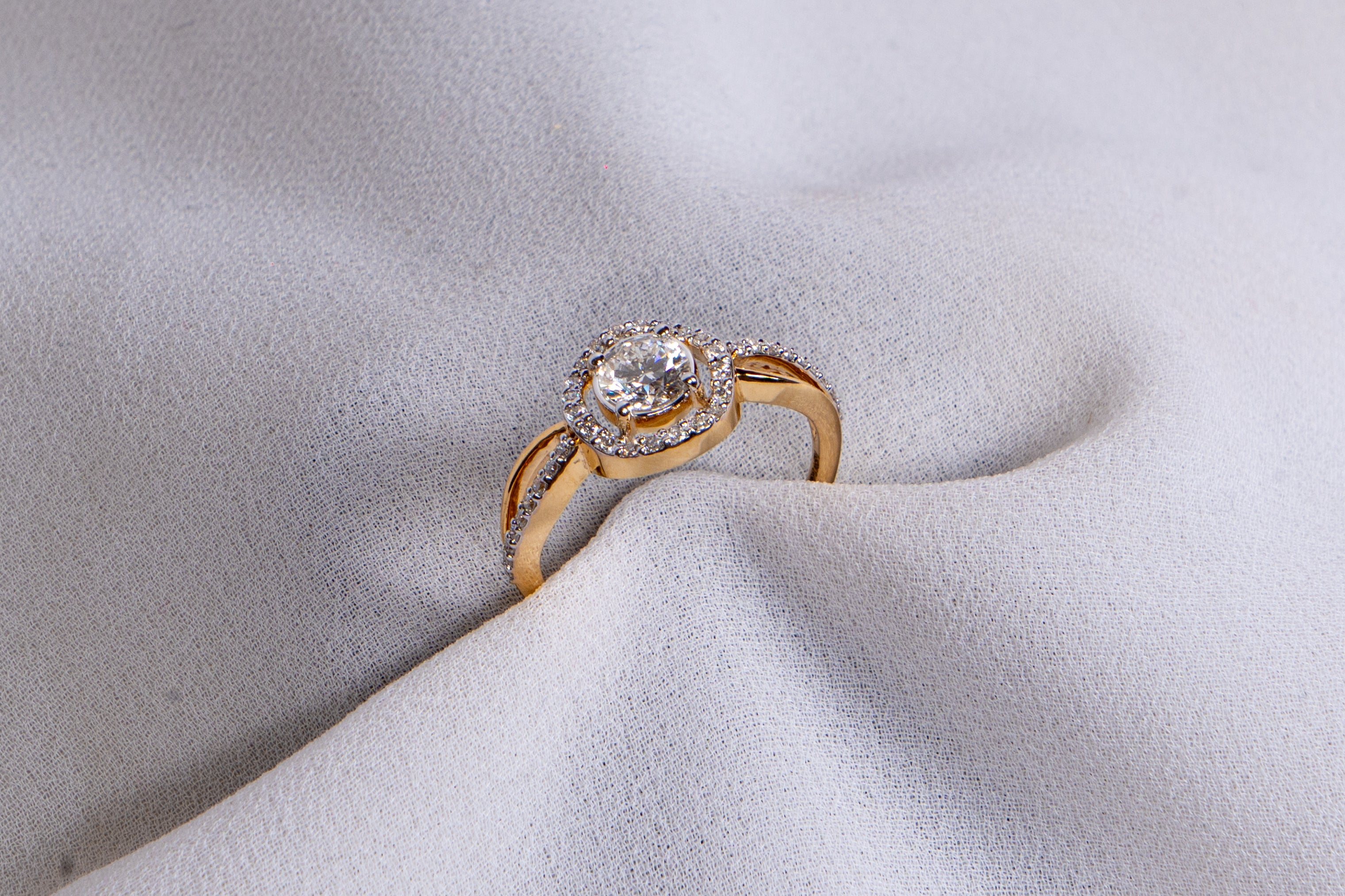 Elegant Halo Engagement Ring