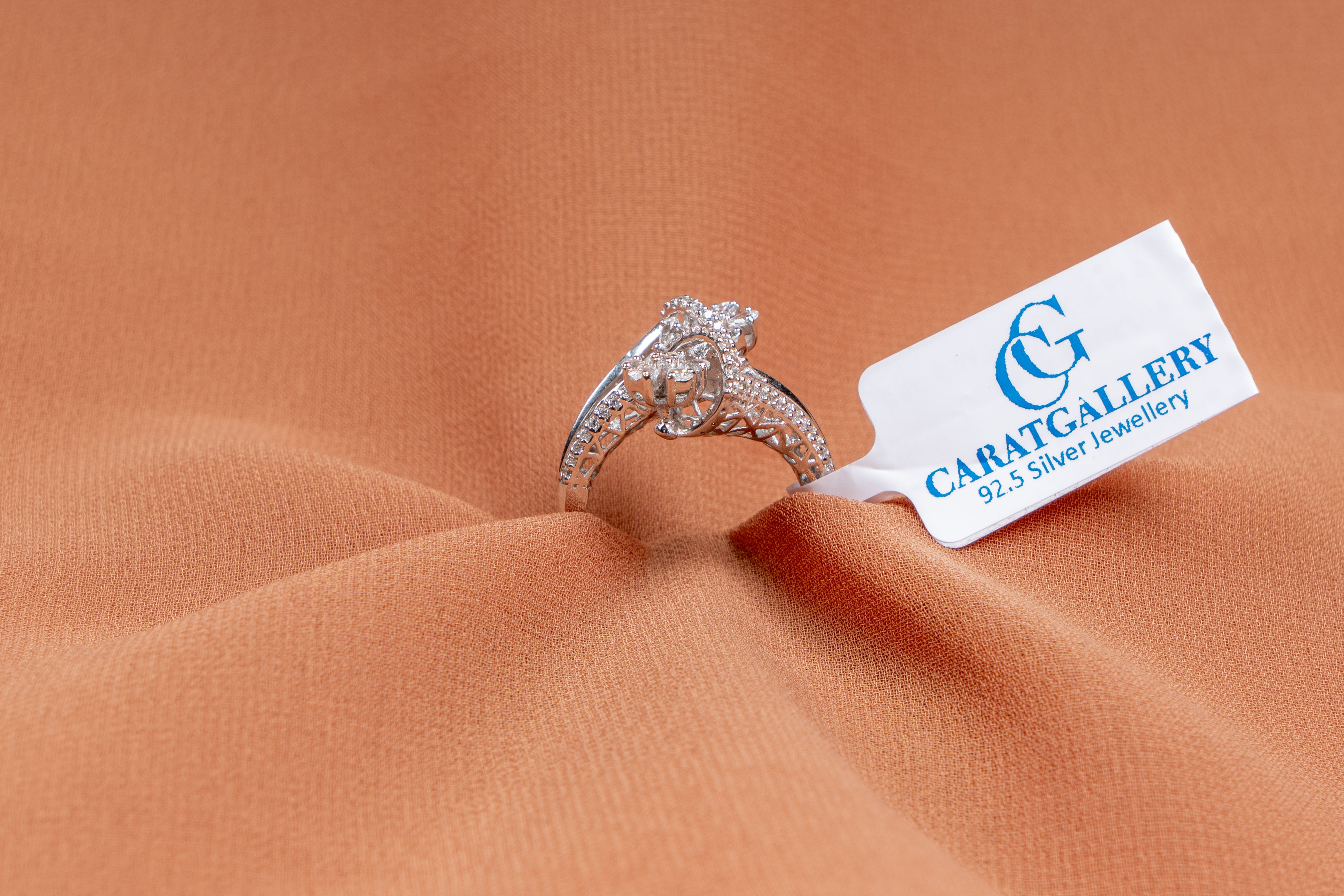 Liana Floral Bypass Ring