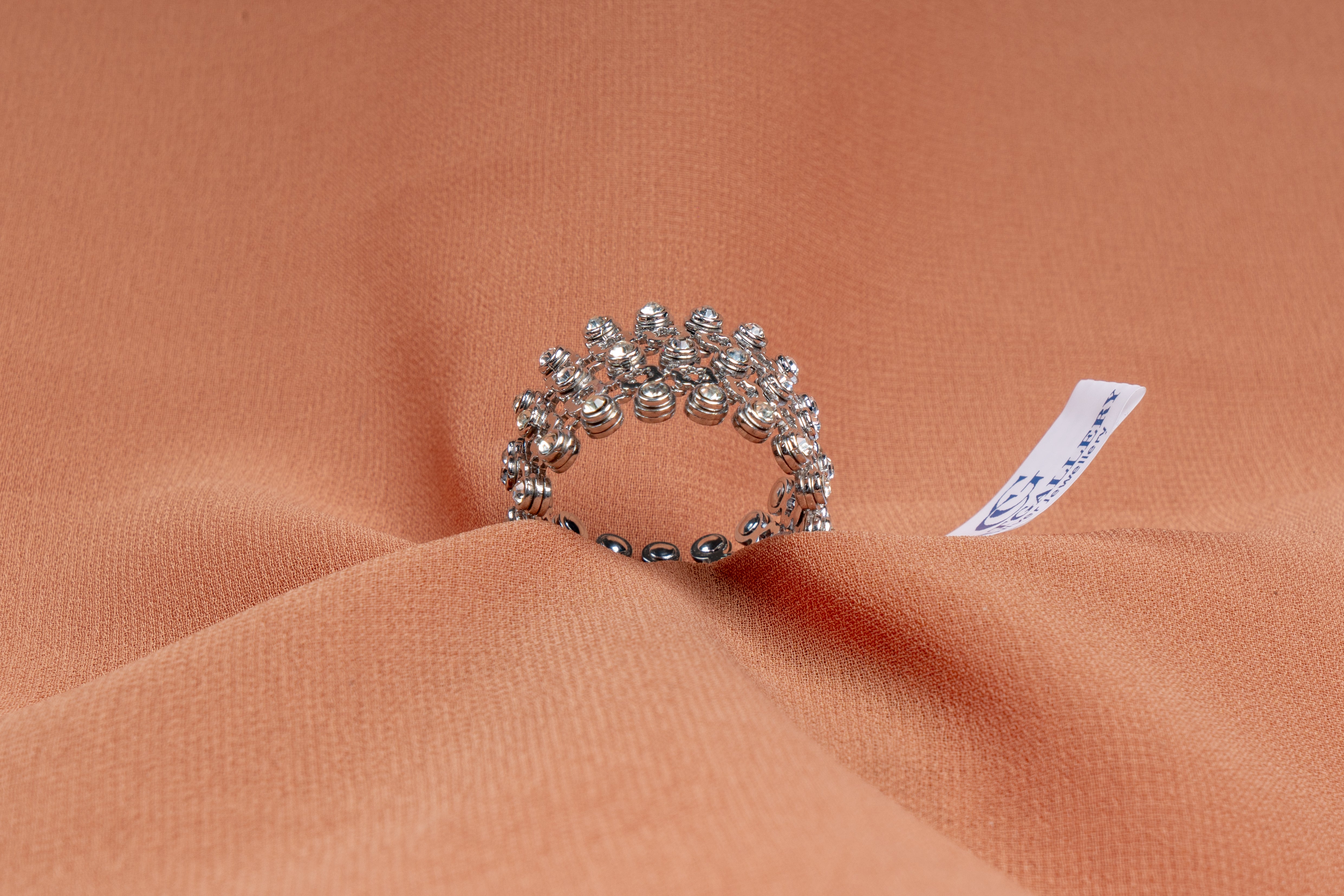 Estelle Scatter Crystal Band Ring
