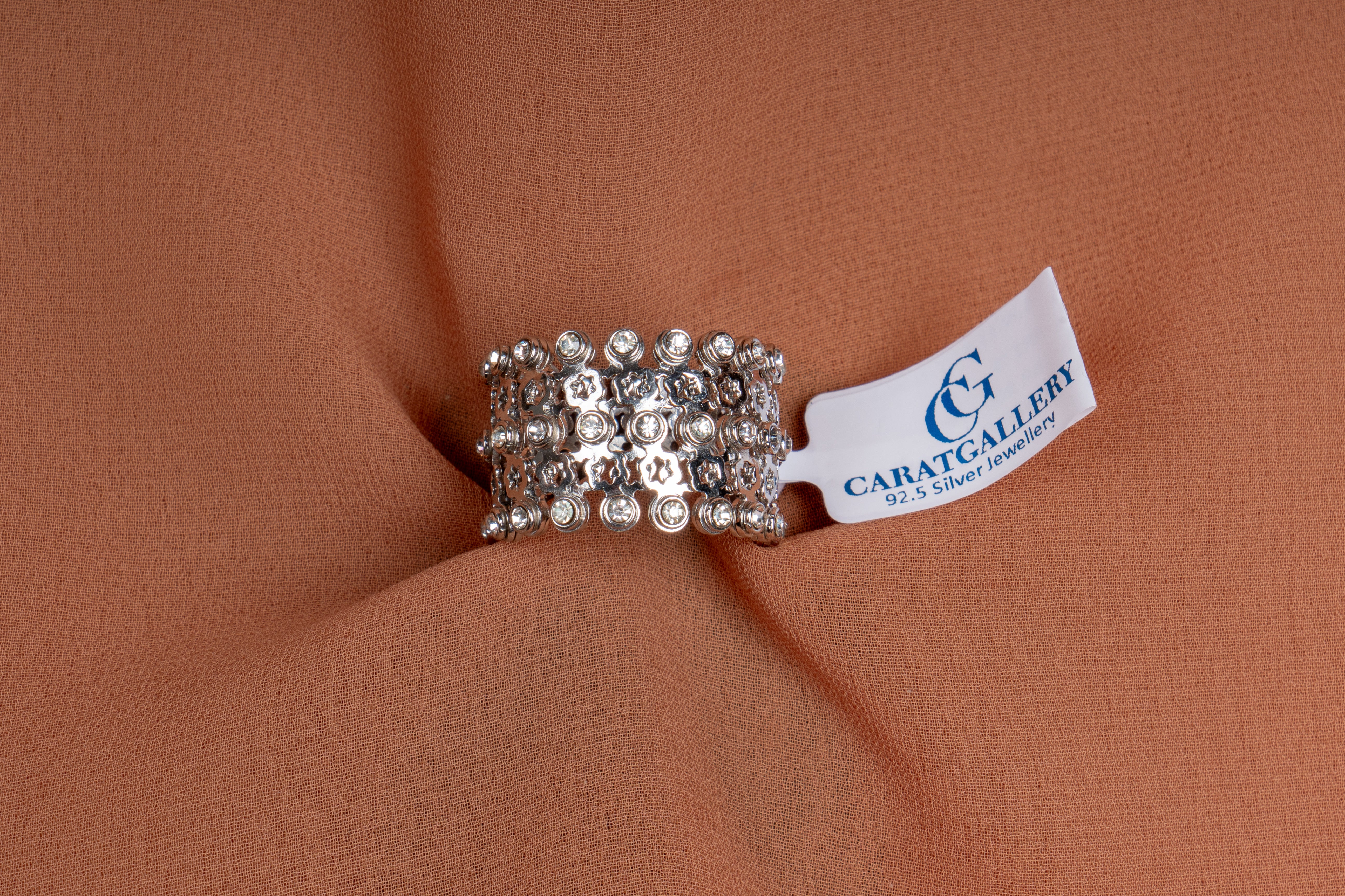 Estelle Scatter Crystal Band Ring