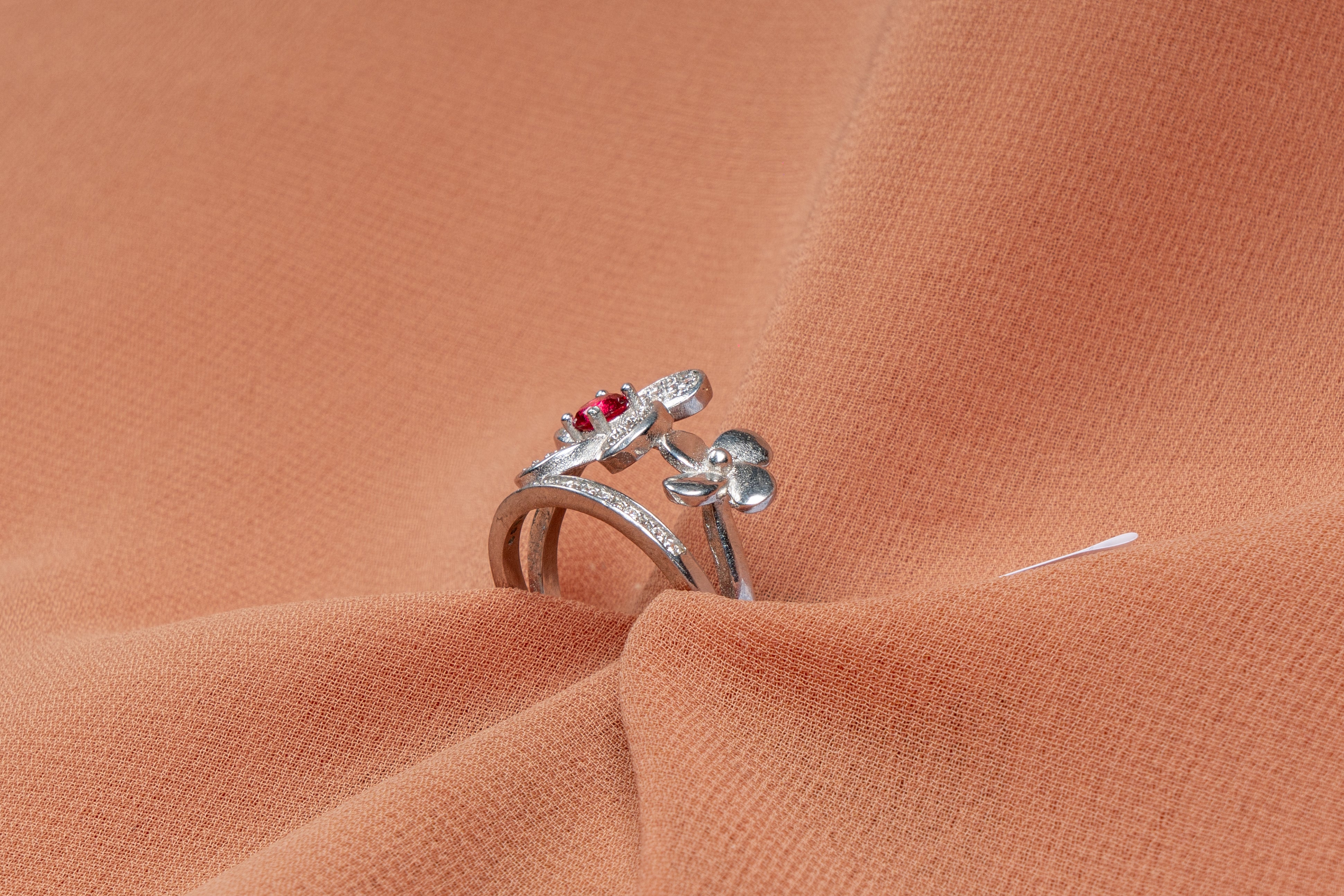 Fleurette Twin Flower Ring