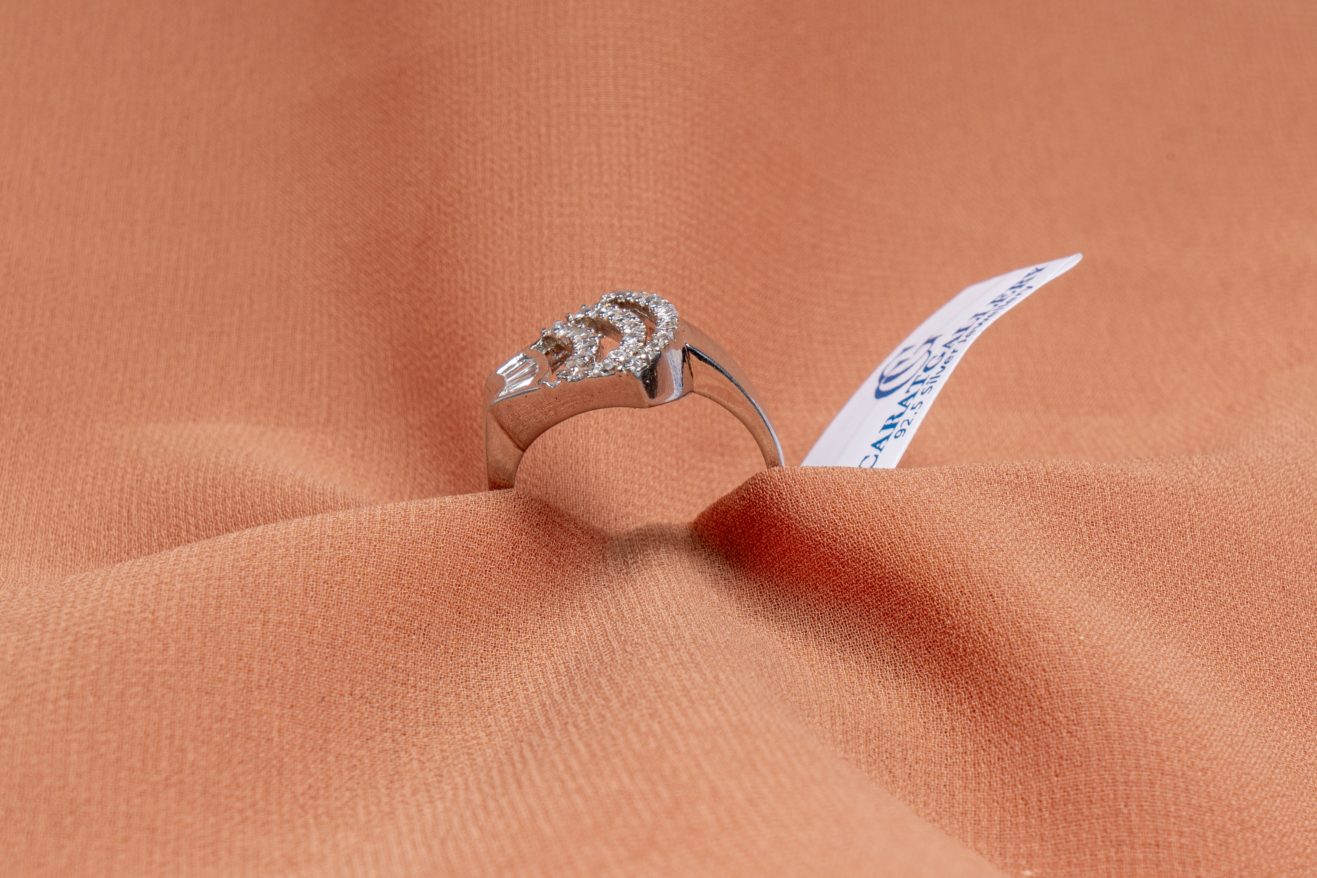 Adira Fan Crystal Statement Ring