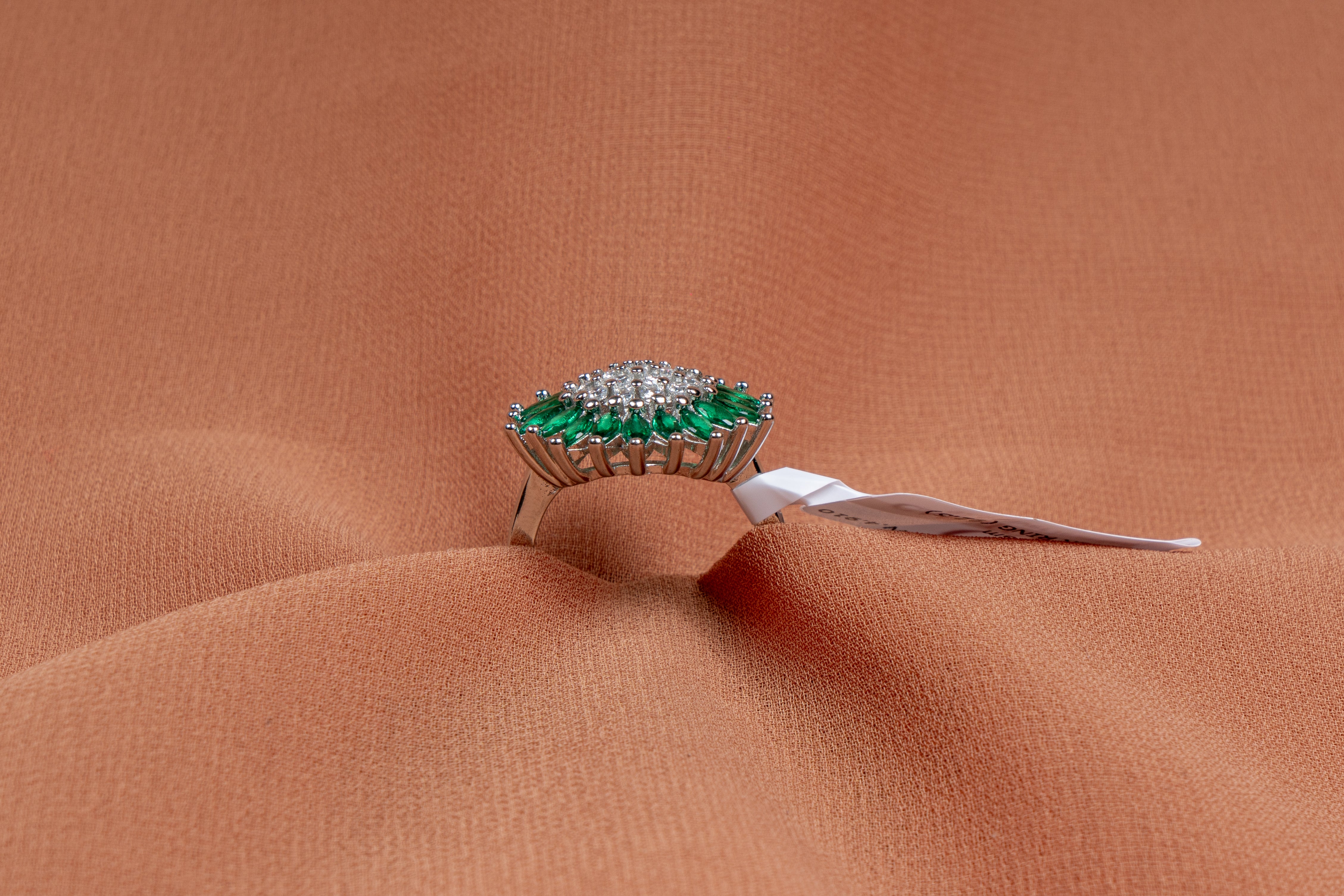 Emeline Green Bloom Cocktail Ring