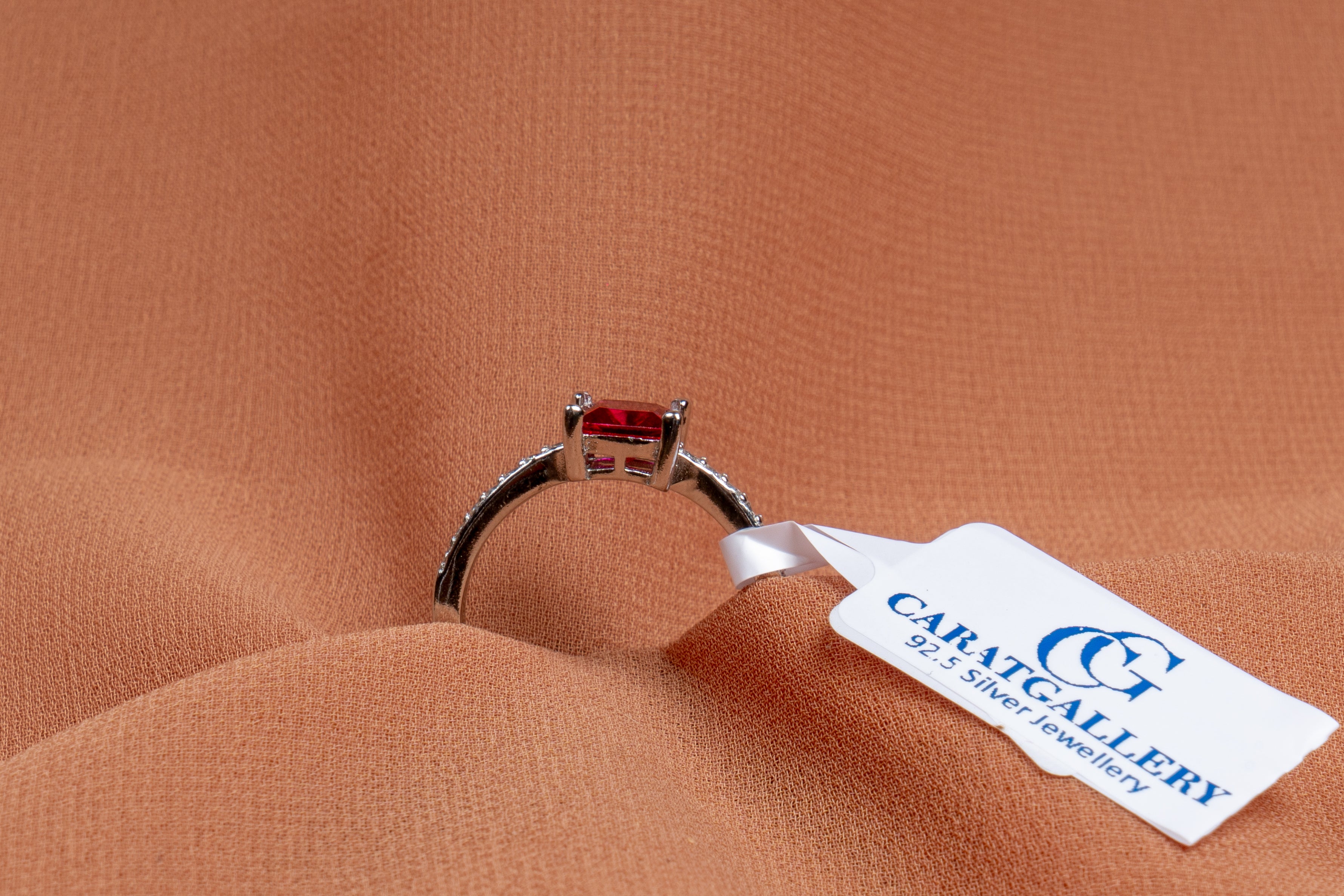 Ruvienne Princess-Cut Solitaire Ring