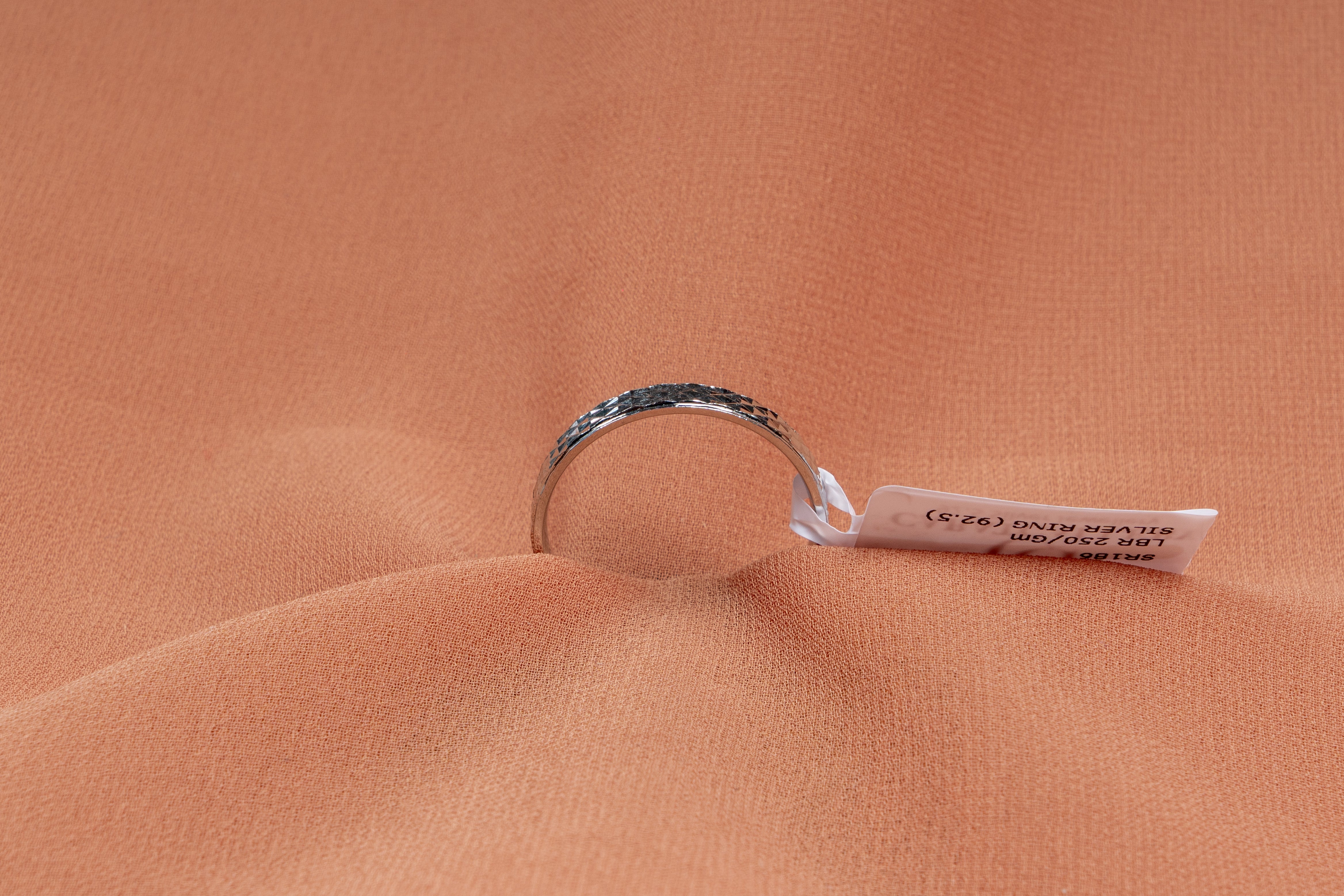 Lumeire Diamond-Cut Silver Band Ring