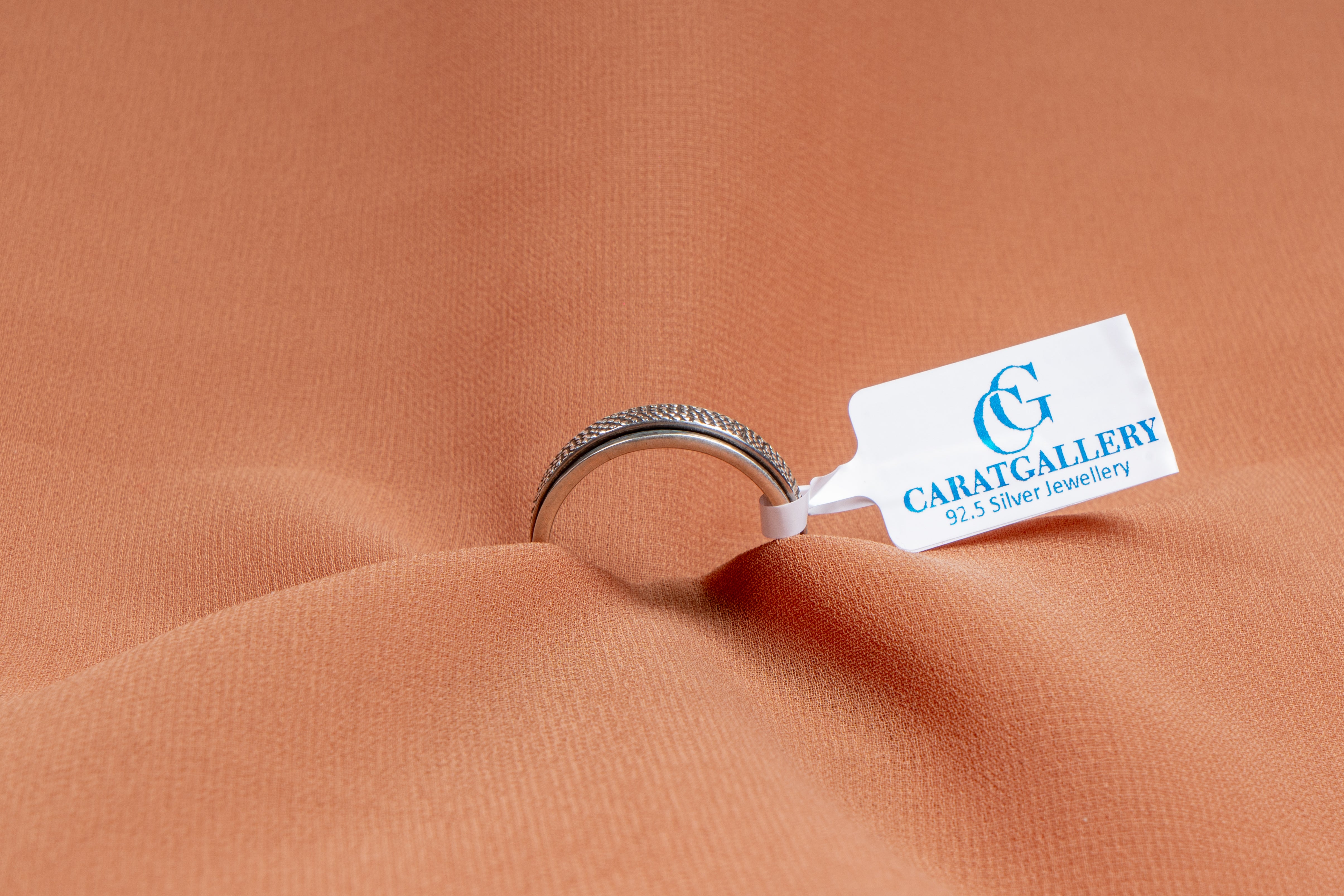 Corwin Textured Band Silver Ring