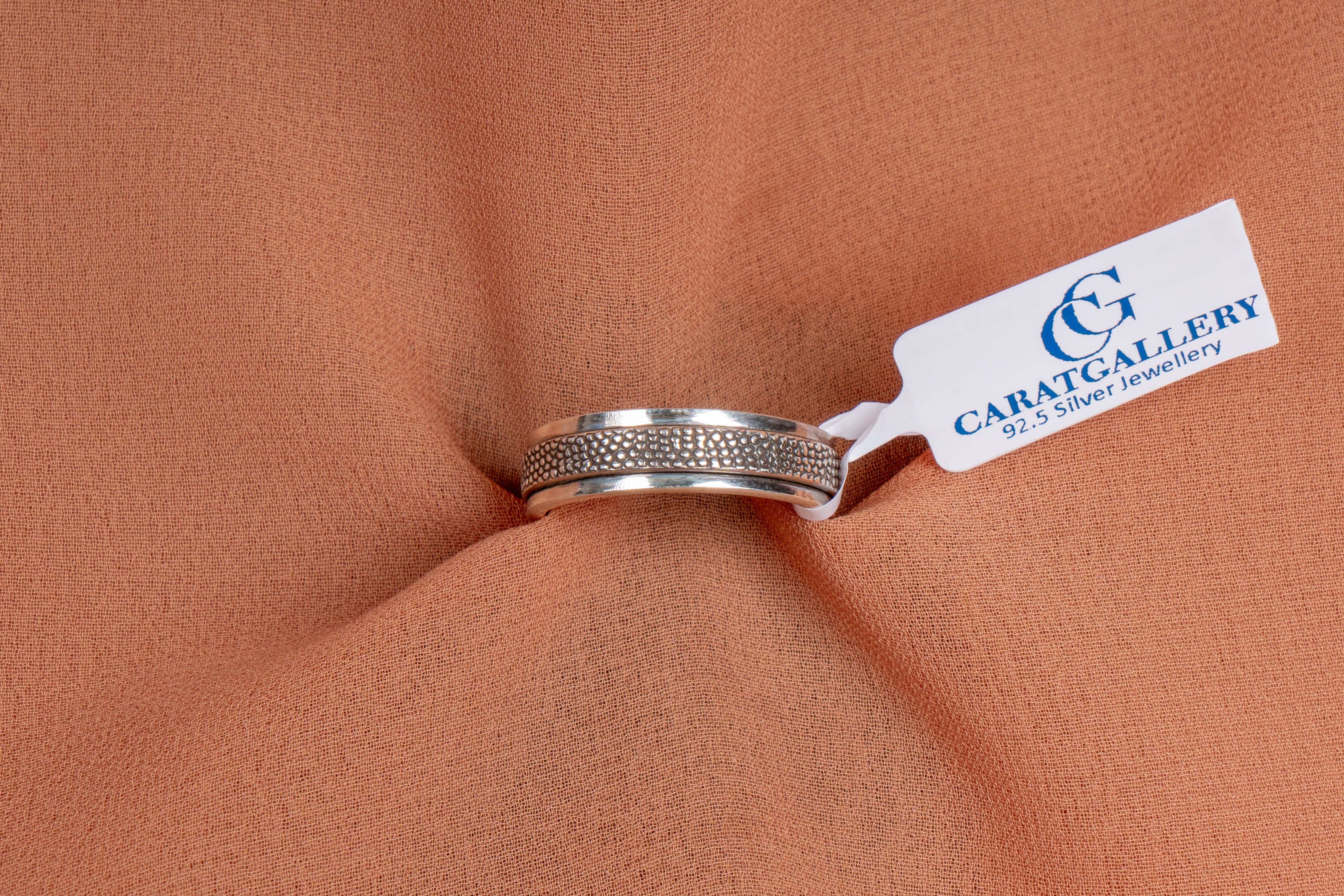 Corwin Textured Band Silver Ring