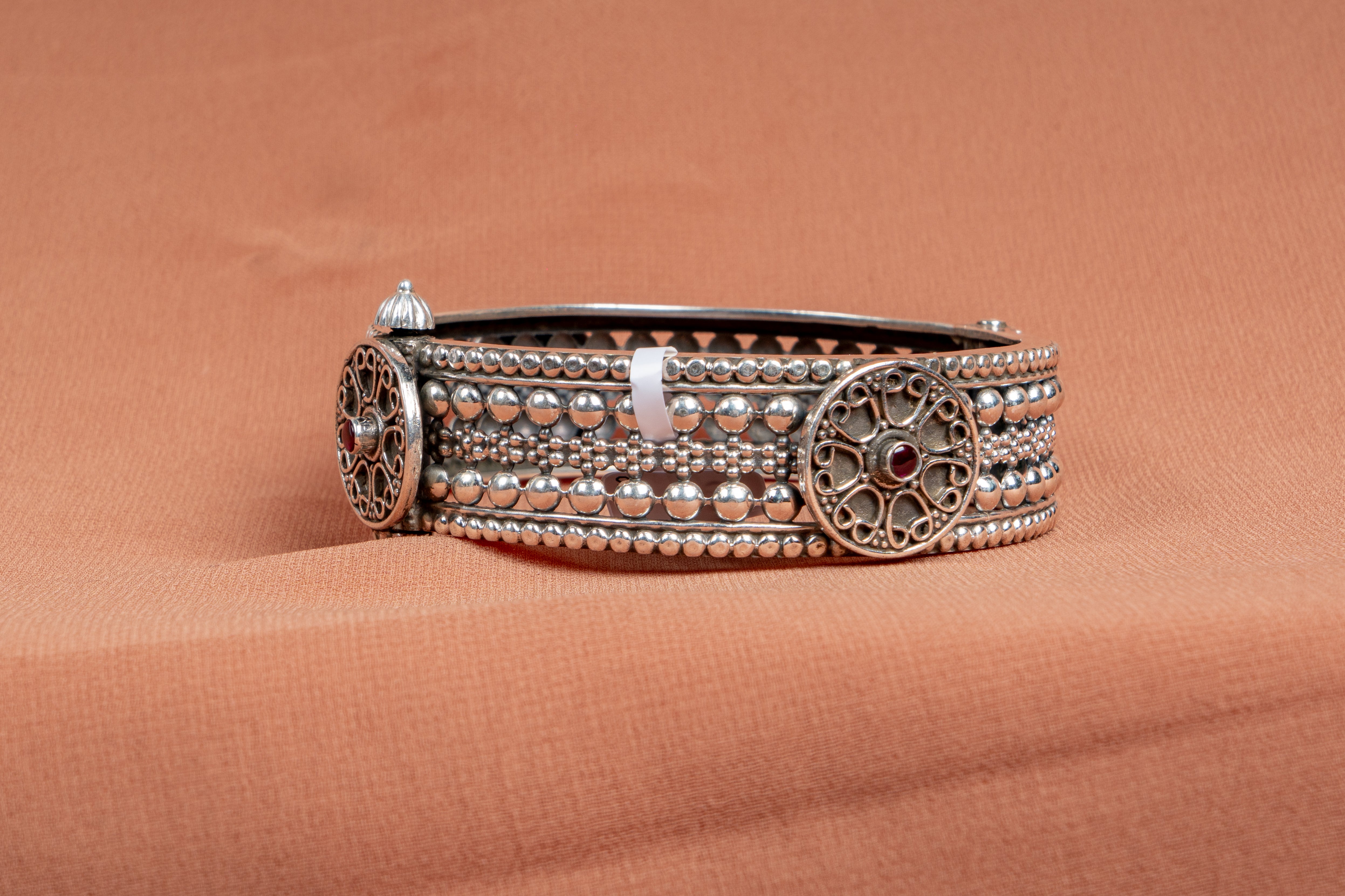 Royal Filigree Silver Statement Kada