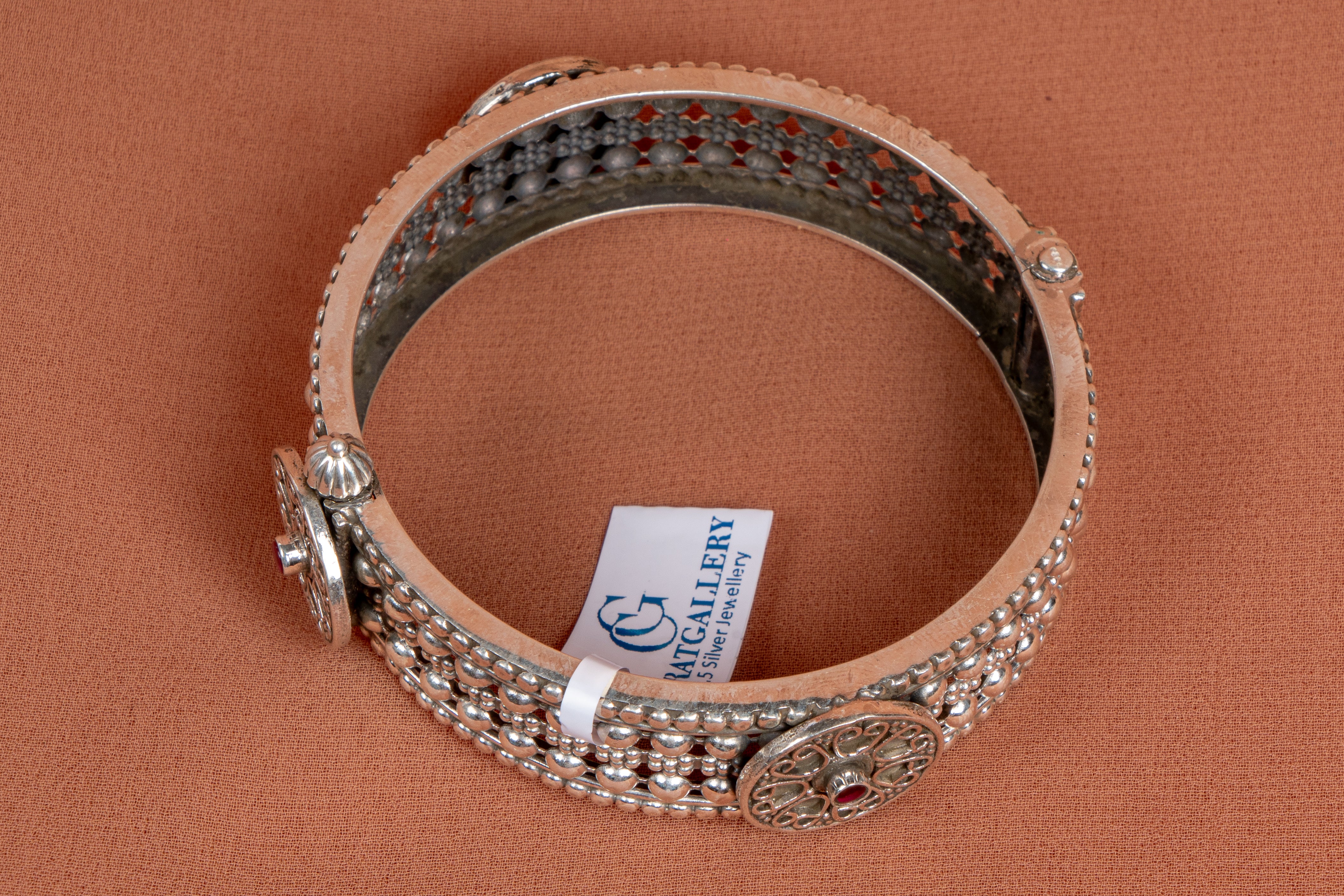 Royal Filigree Silver Statement Kada