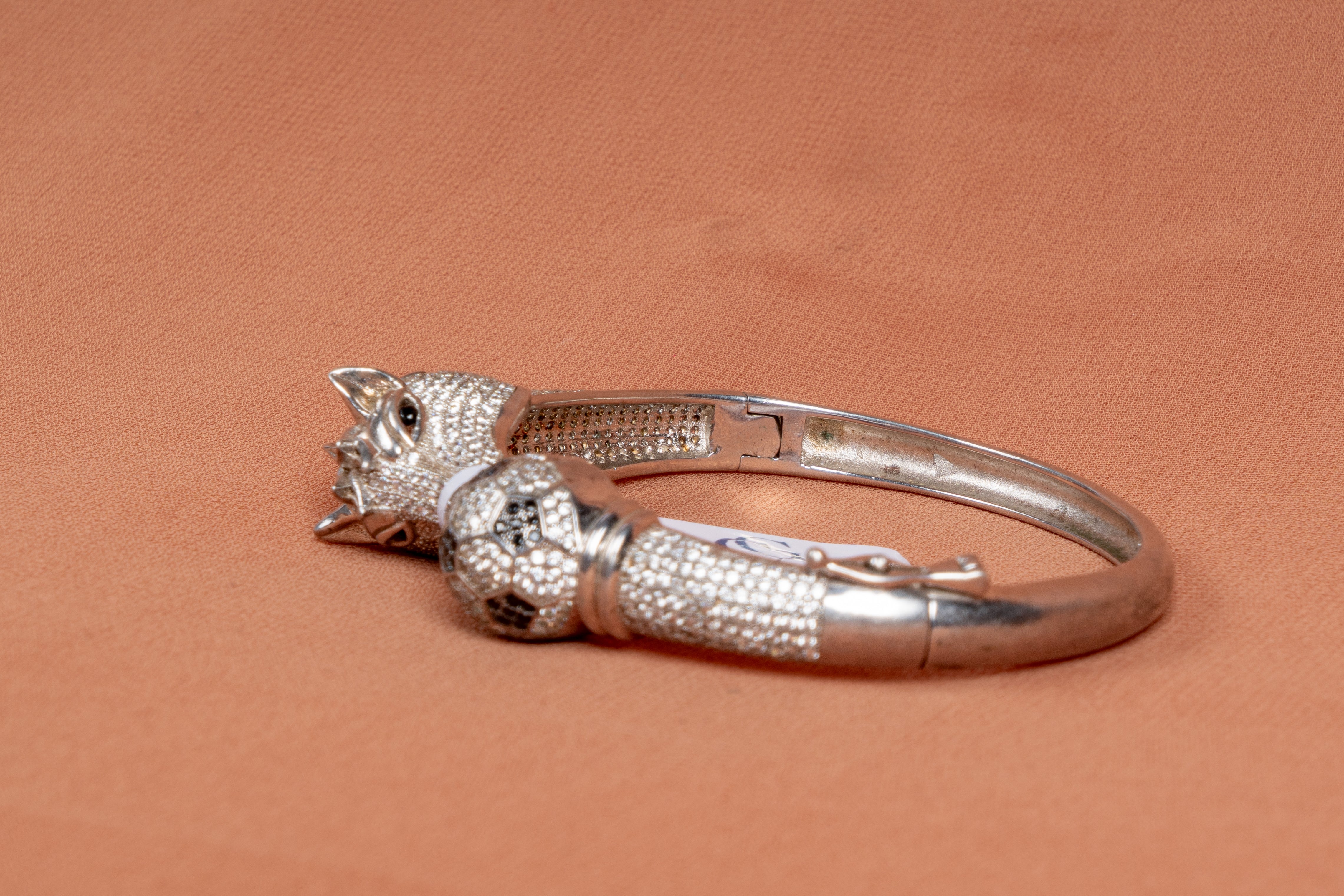 Royal Panther Sterling Silver Statement Kada