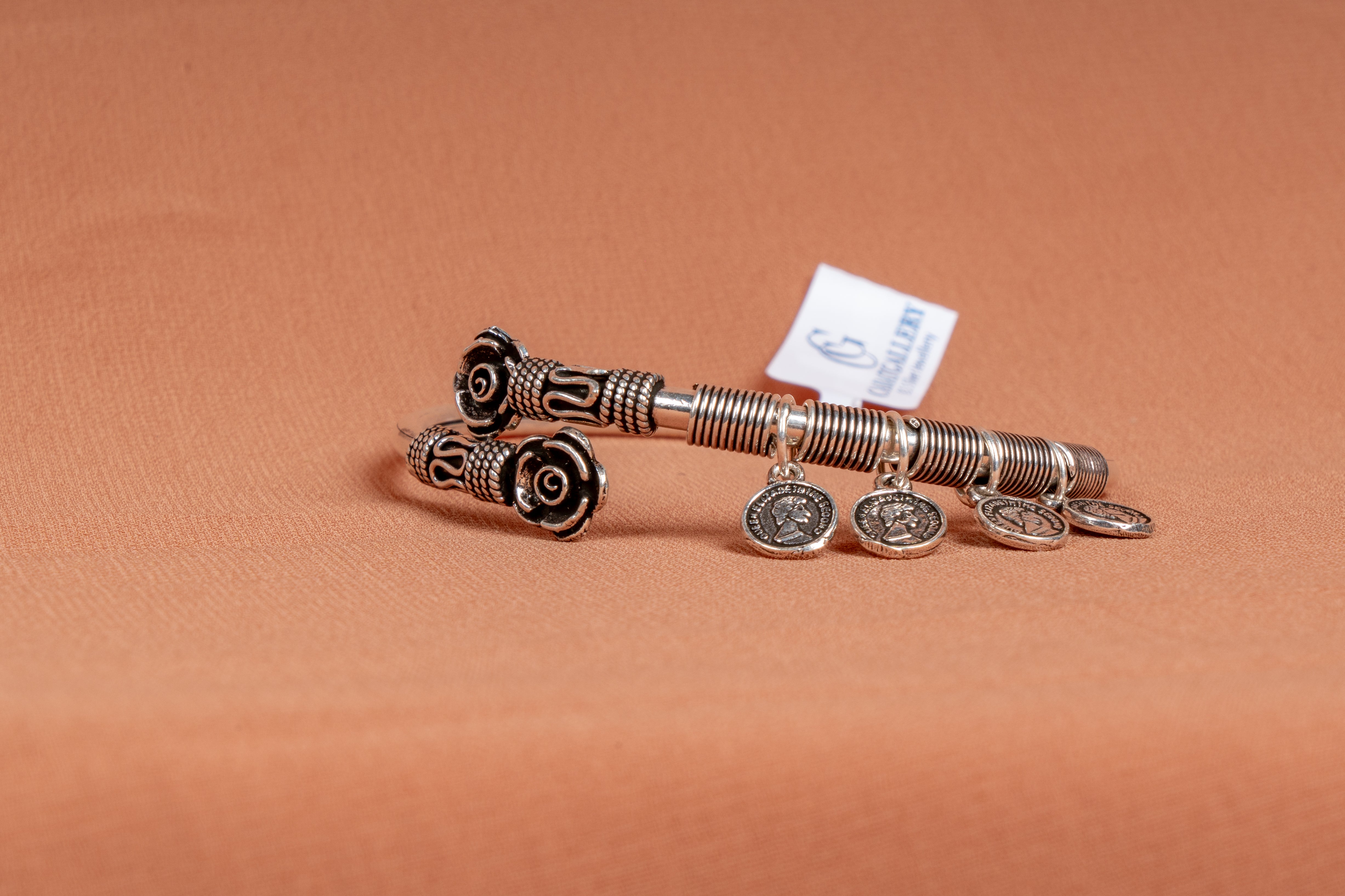 Heritage Coin Charm Sterling Silver Kada