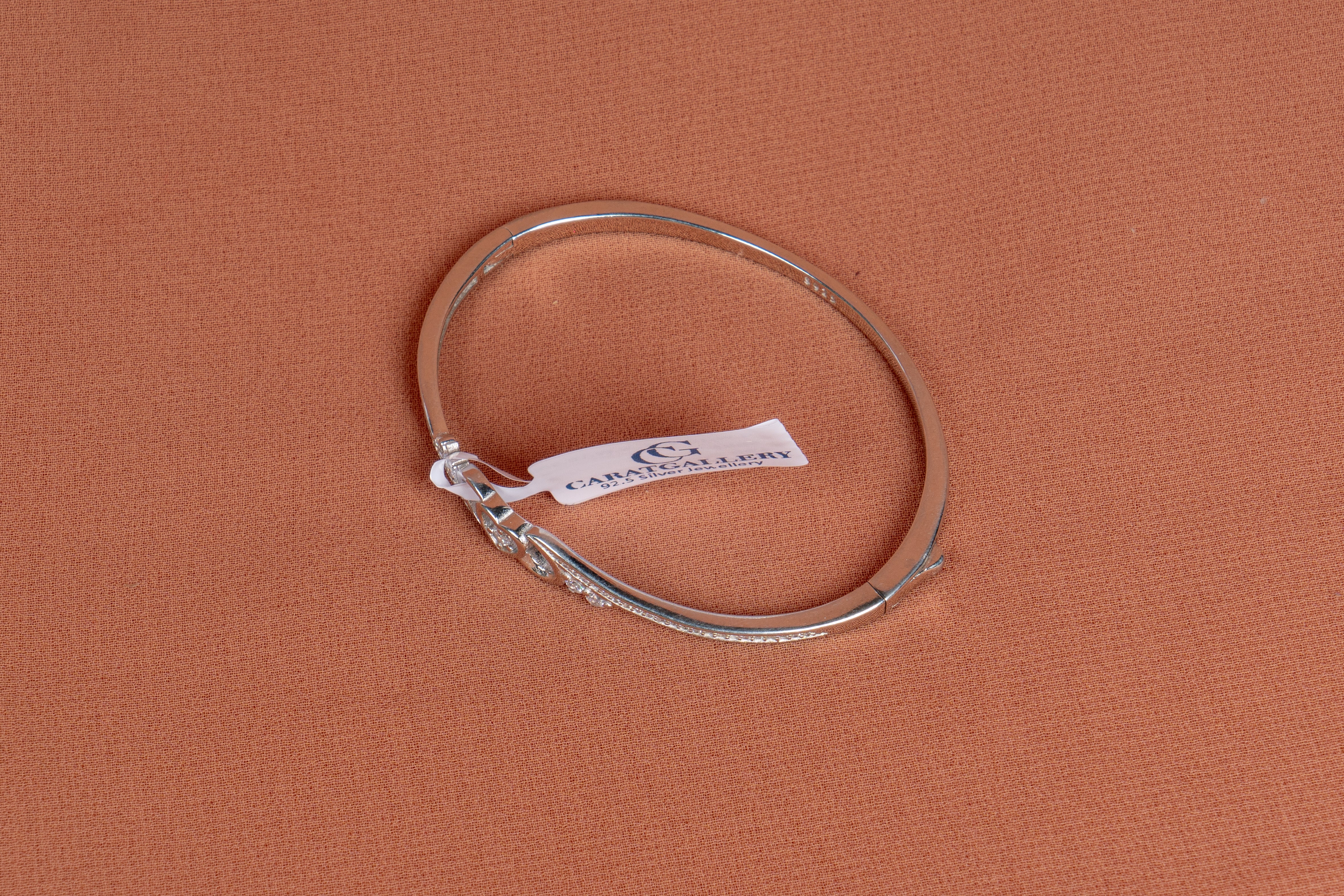 Endless Love Sterling Silver Heart Cuff Bracelet