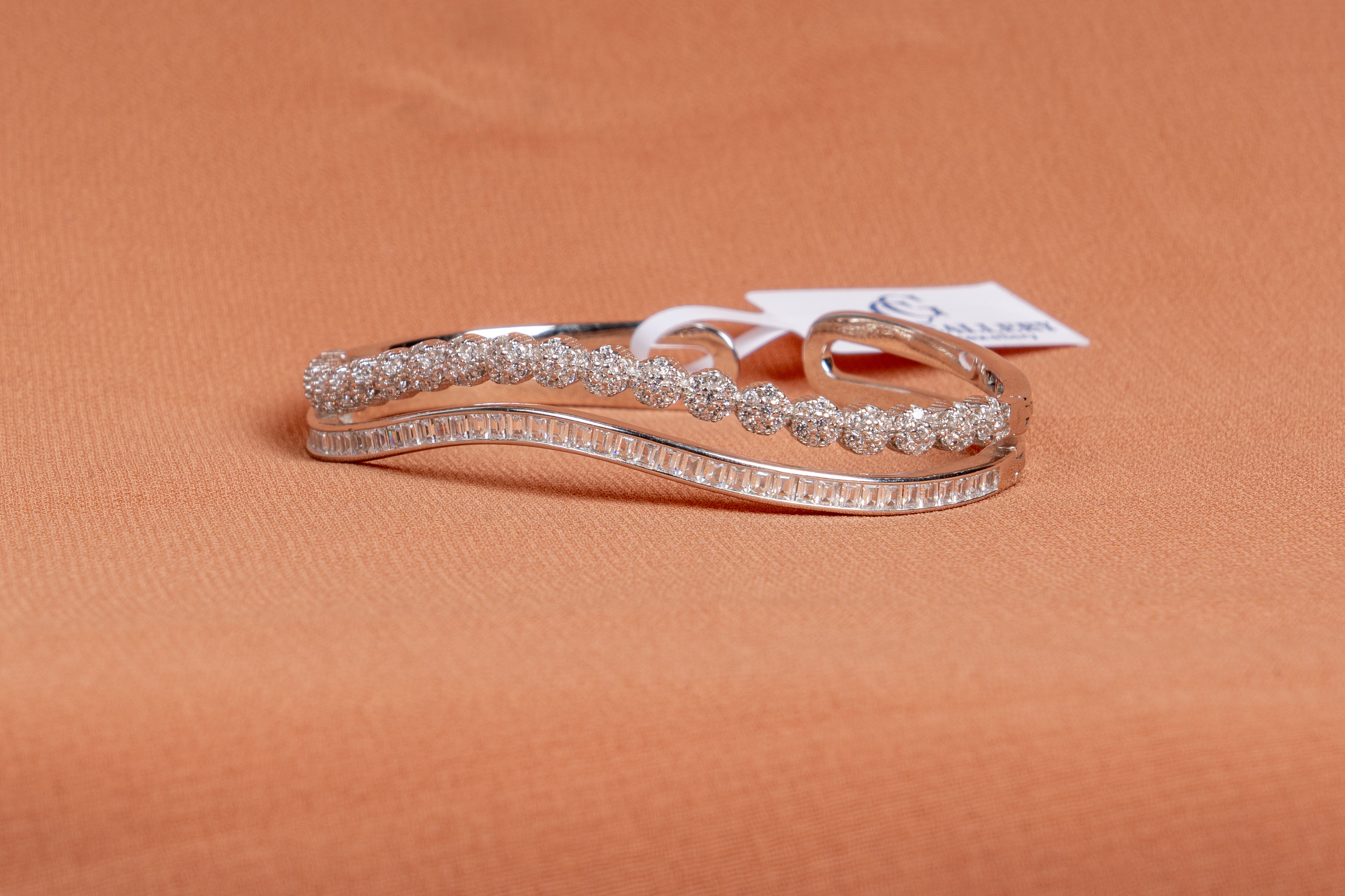 Celestial Wave Sterling Silver Bracelet & Ring Set
