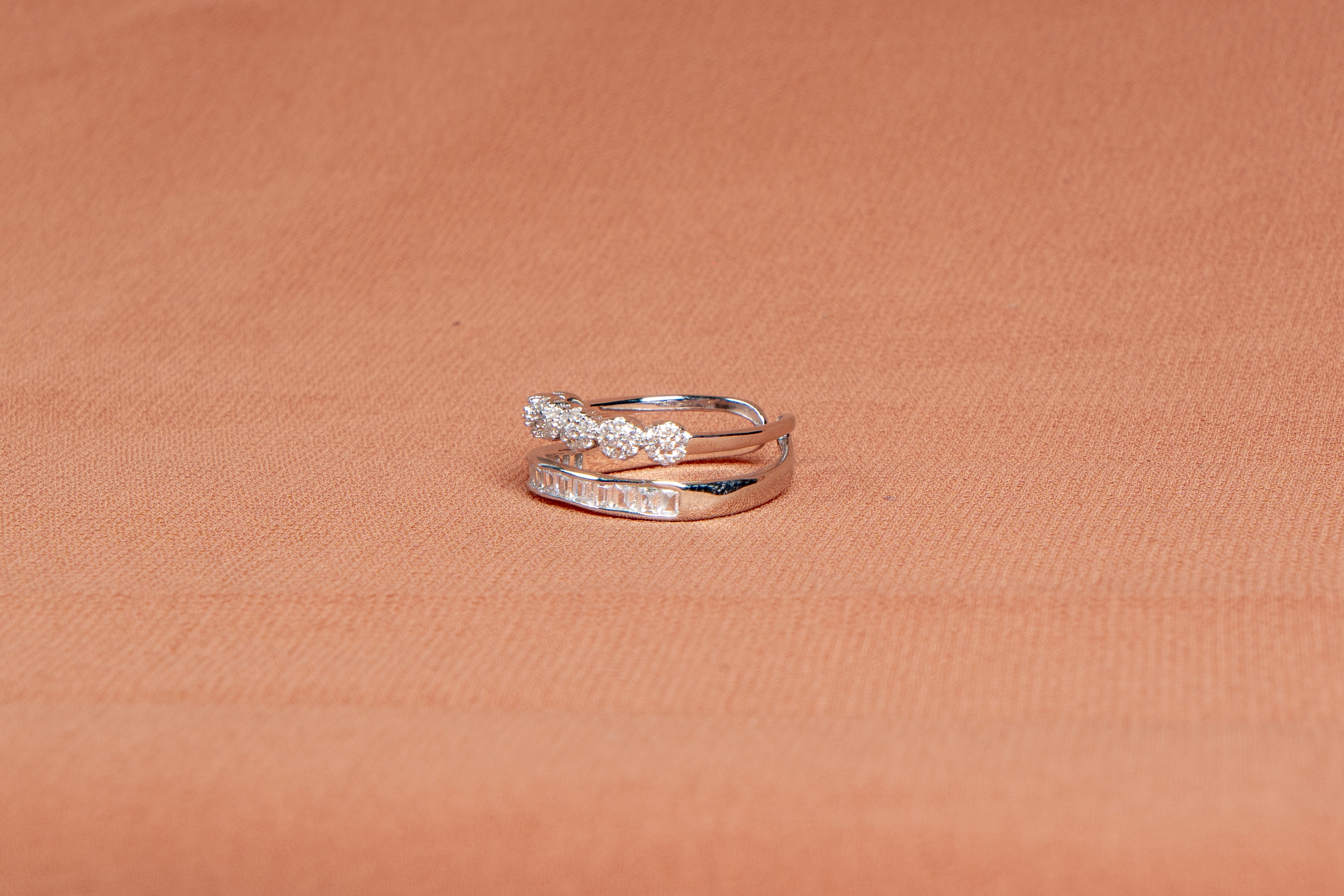 Celestial Wave Sterling Silver Bracelet & Ring Set
