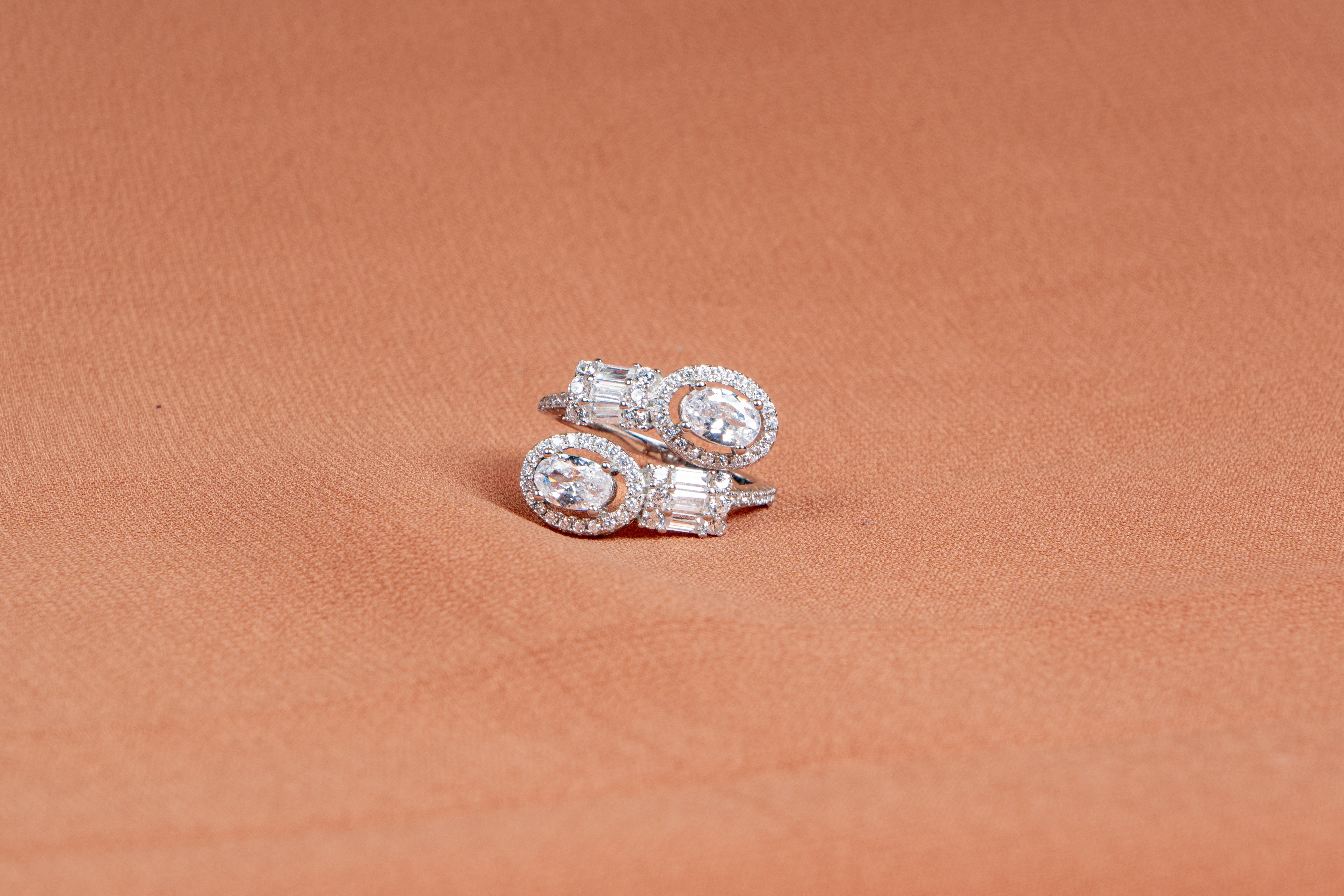 Radiant Harmony Sterling Silver Bracelet & Ring Set