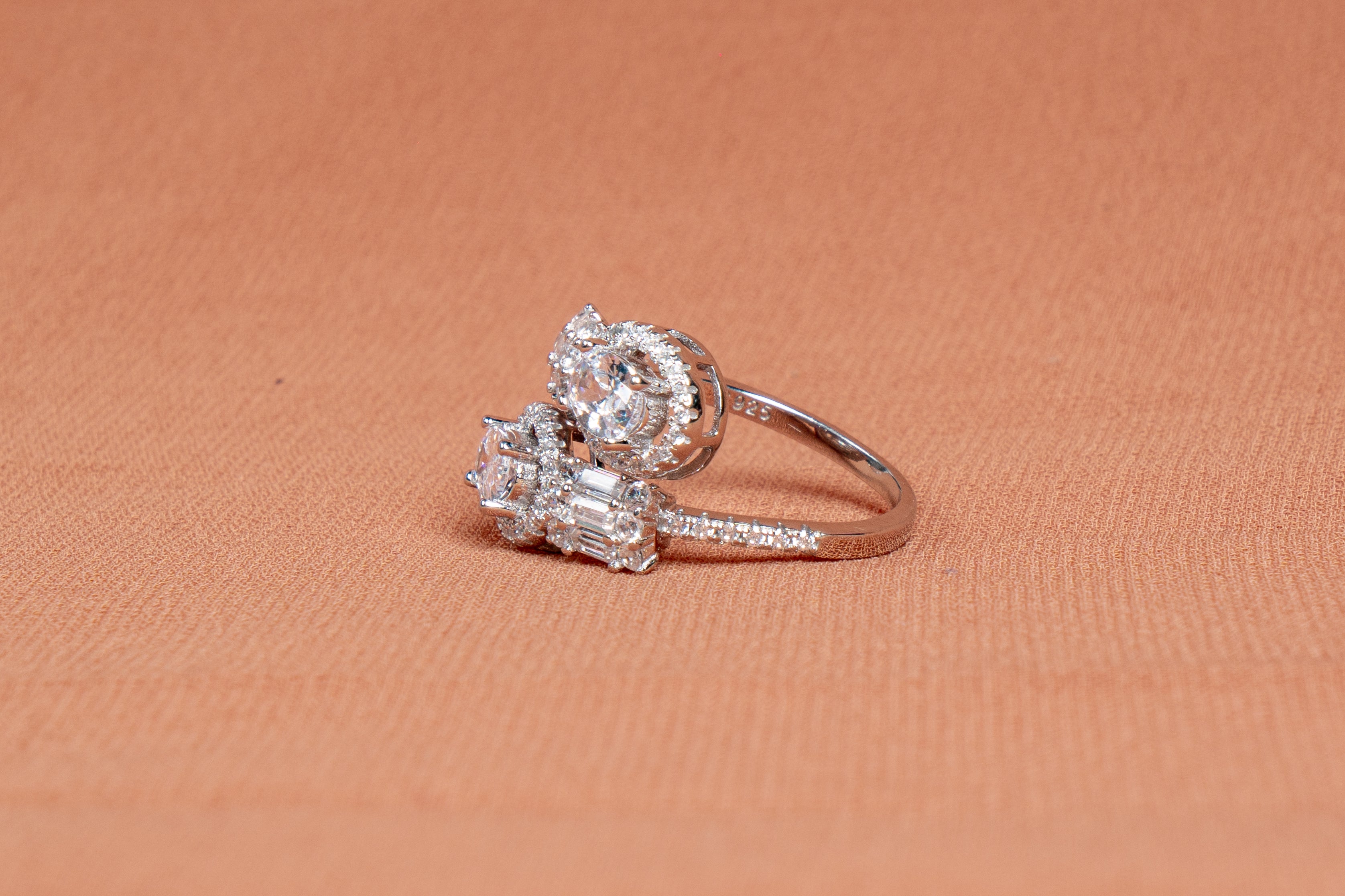 Radiant Harmony Sterling Silver Bracelet & Ring Set
