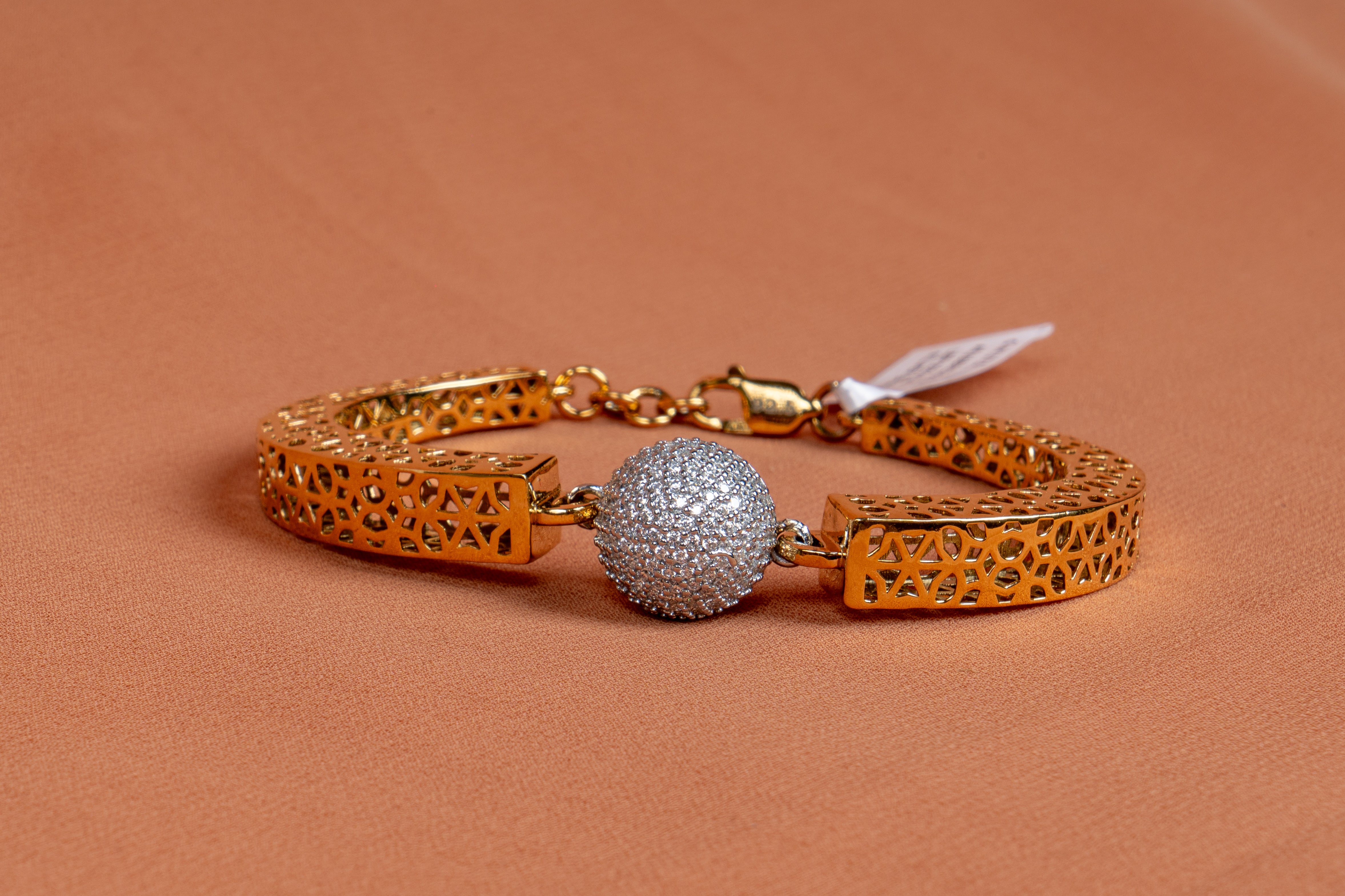 Orbita Filigree Pave Sphere Bracelet