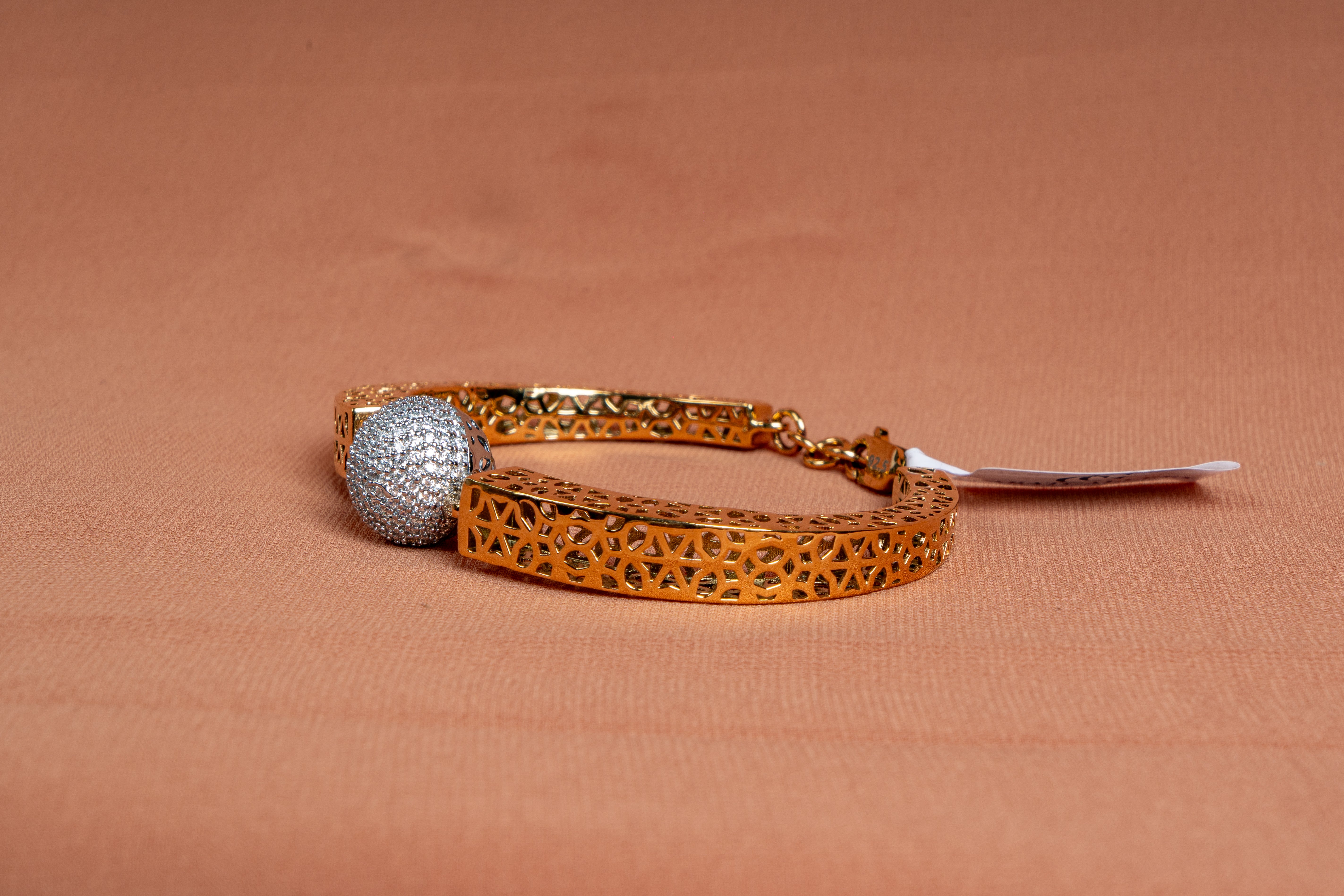Orbita Filigree Pave Sphere Bracelet