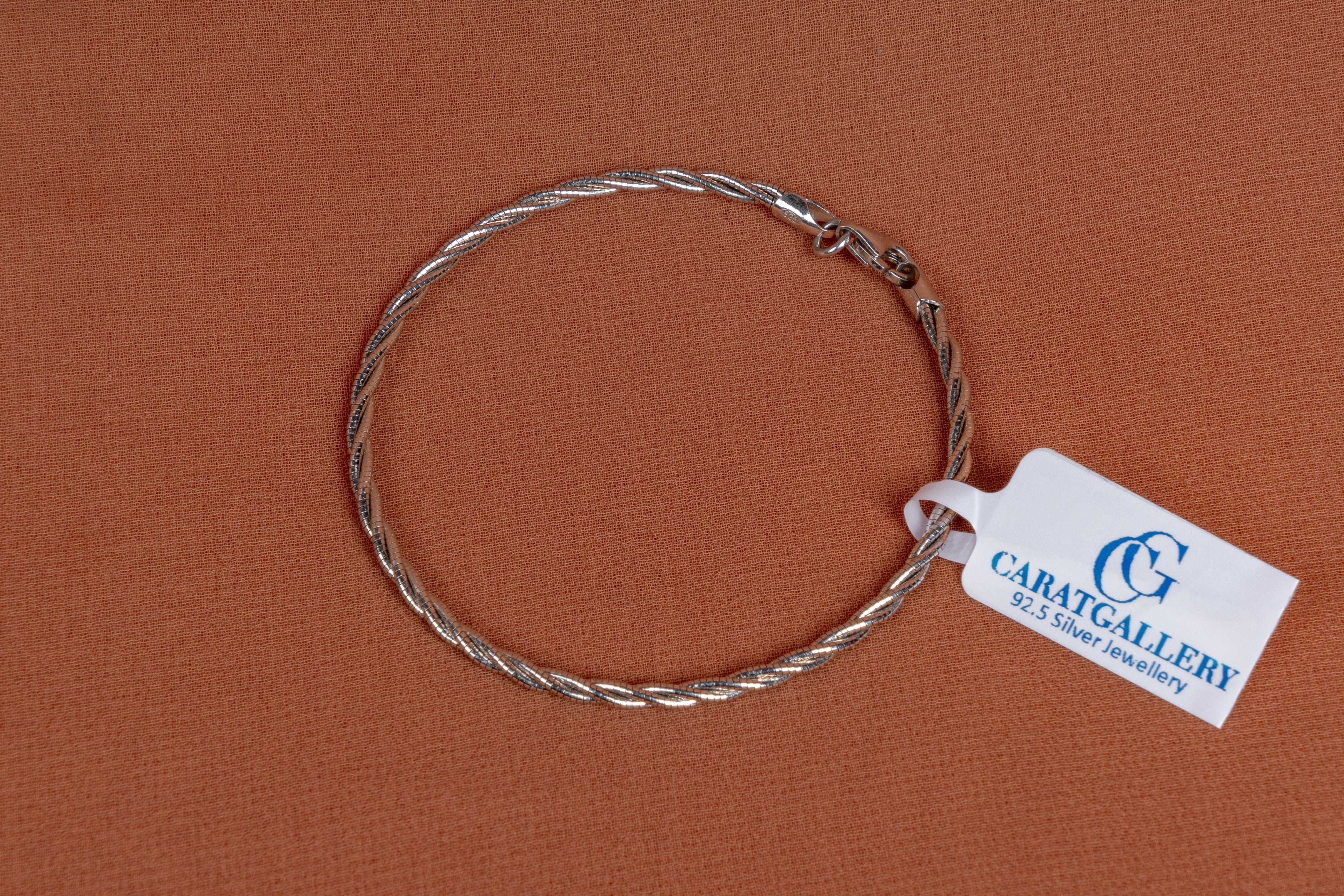 Classic Twisted Rope Silver Bracelet