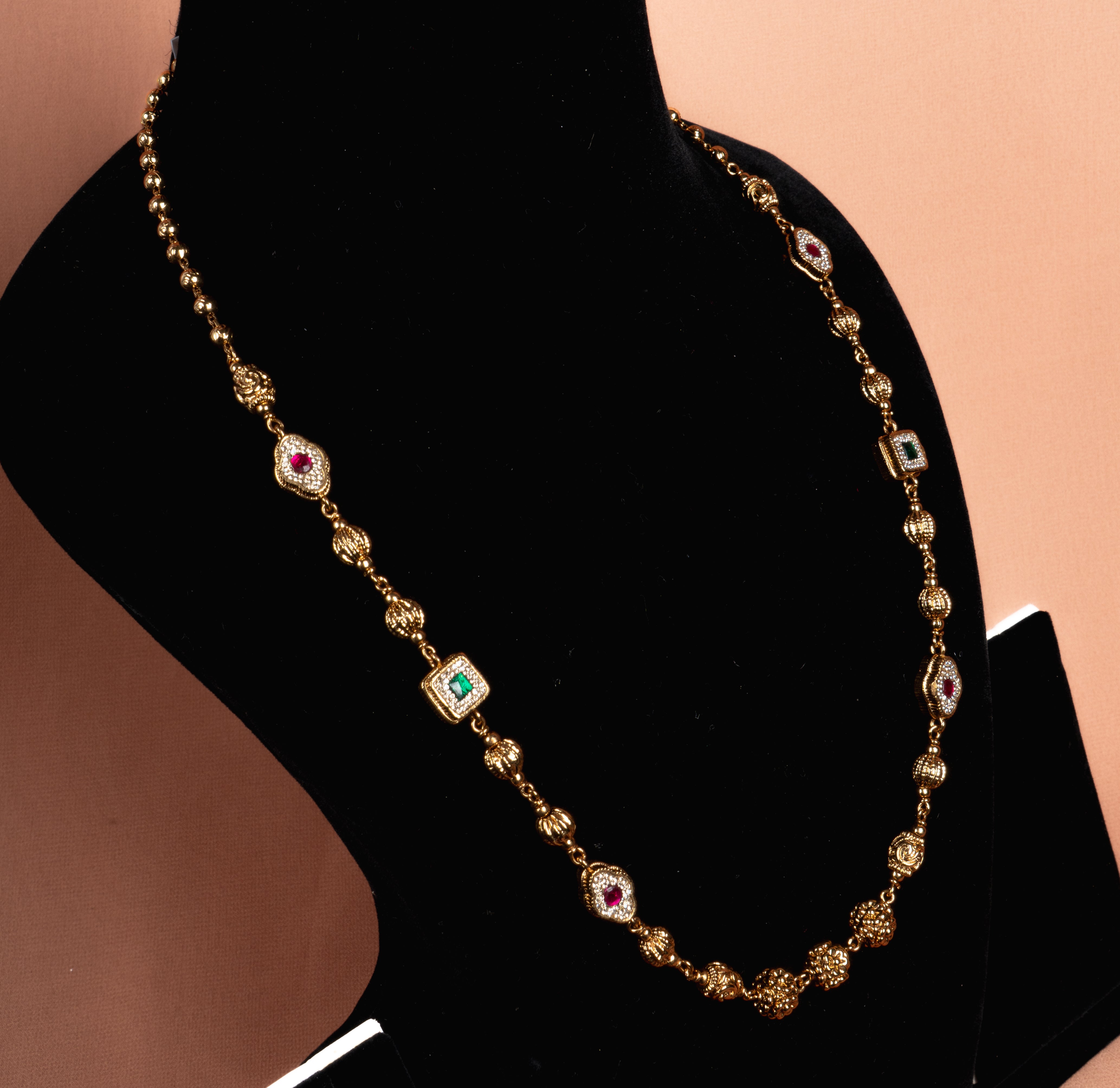 Marigold Heritage Beaded Necklace