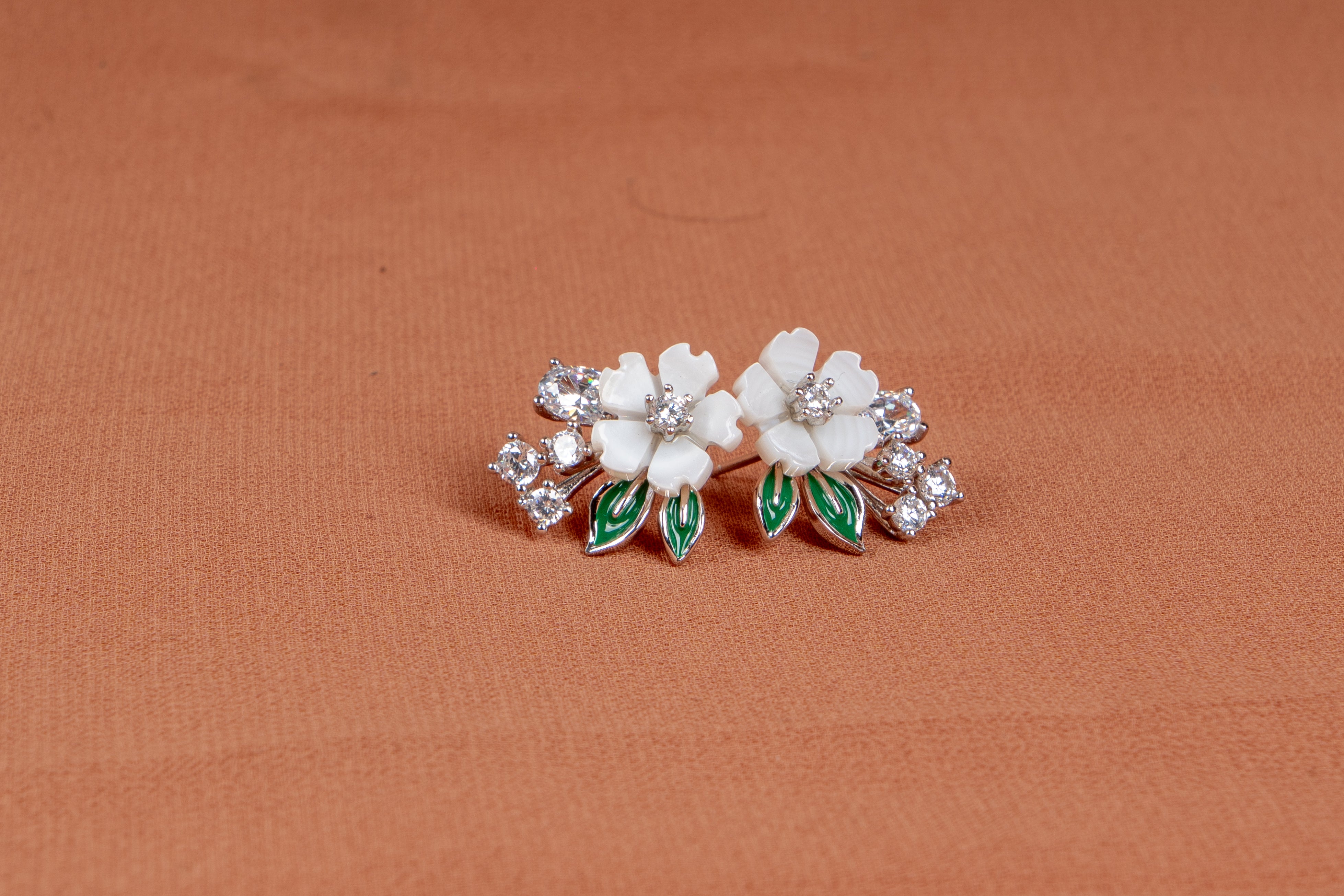Fleurine Blossom Necklace & Earrings Set
