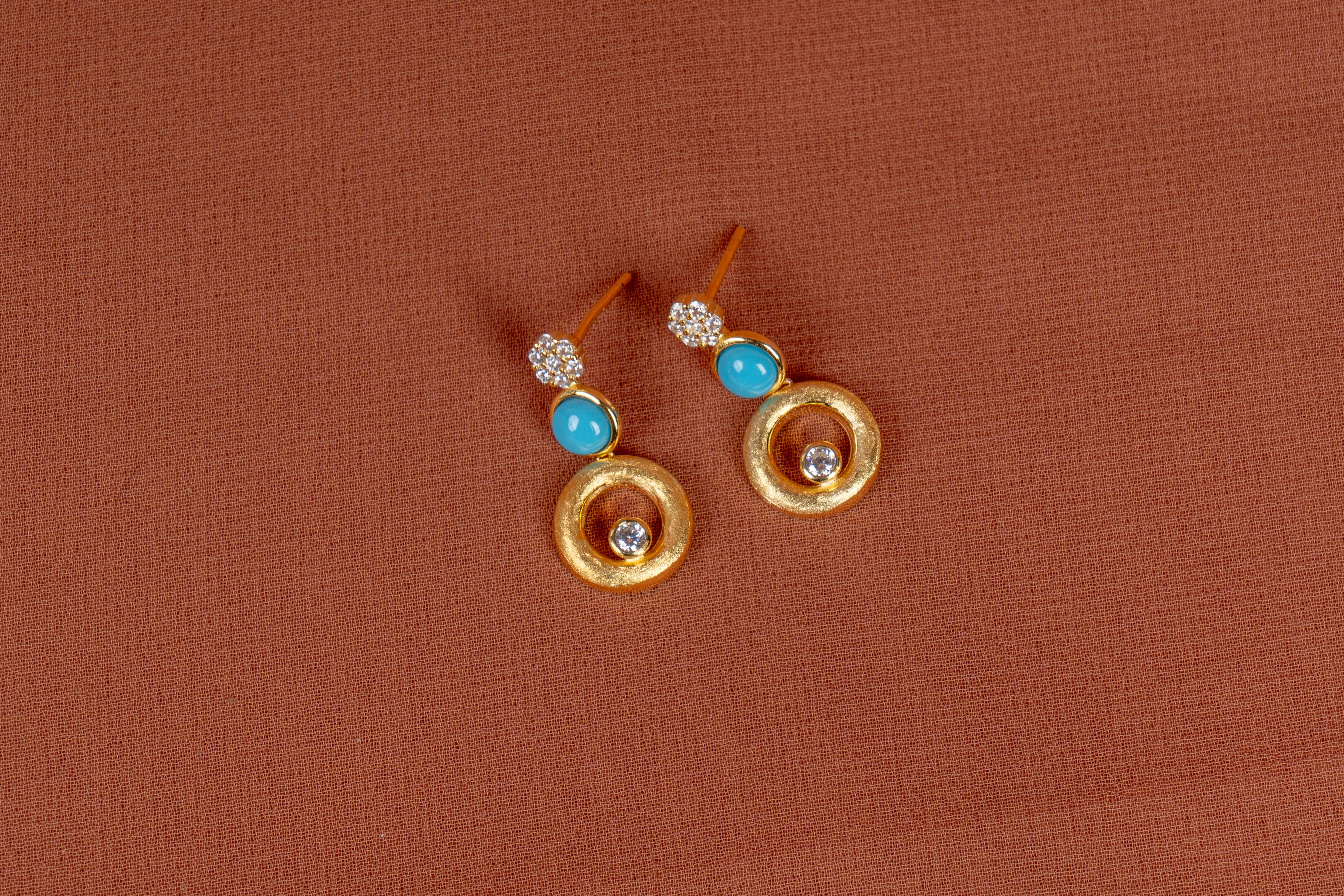 Orlisse Layered Necklace and Drop Earrings Set