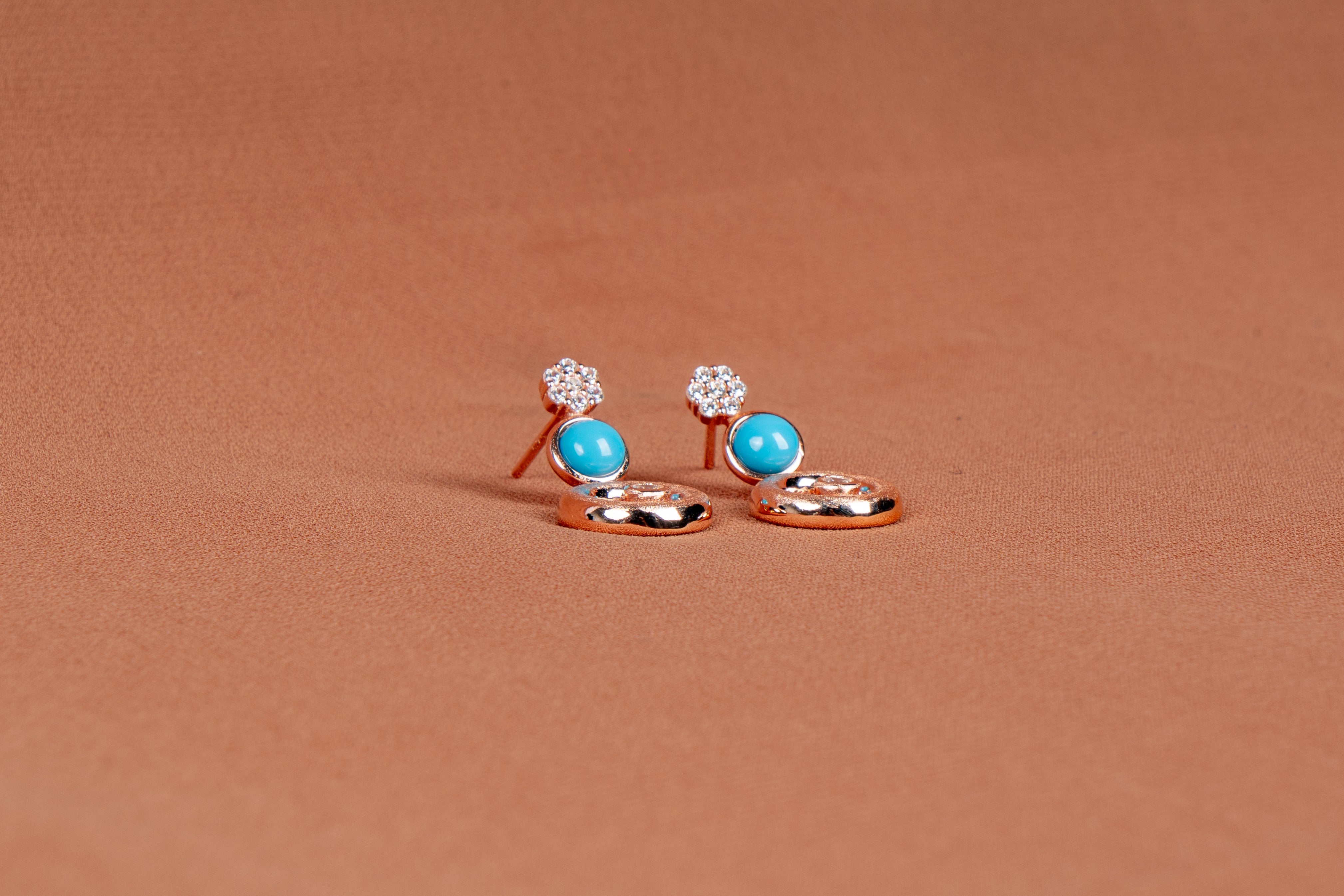 Caelira Layered Necklace and Drop Earrings Set