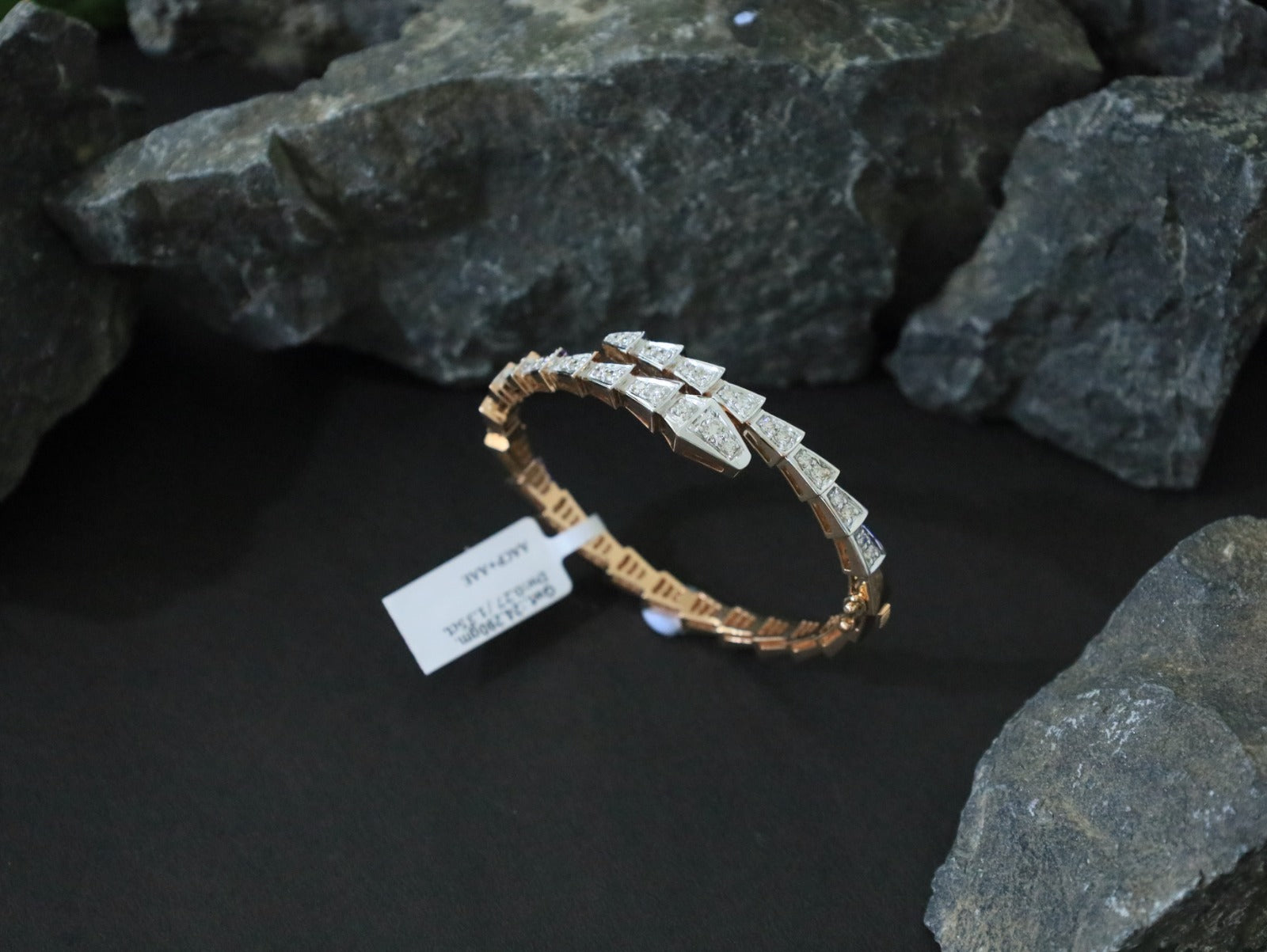Geometric Crystal Tennis Bracelet