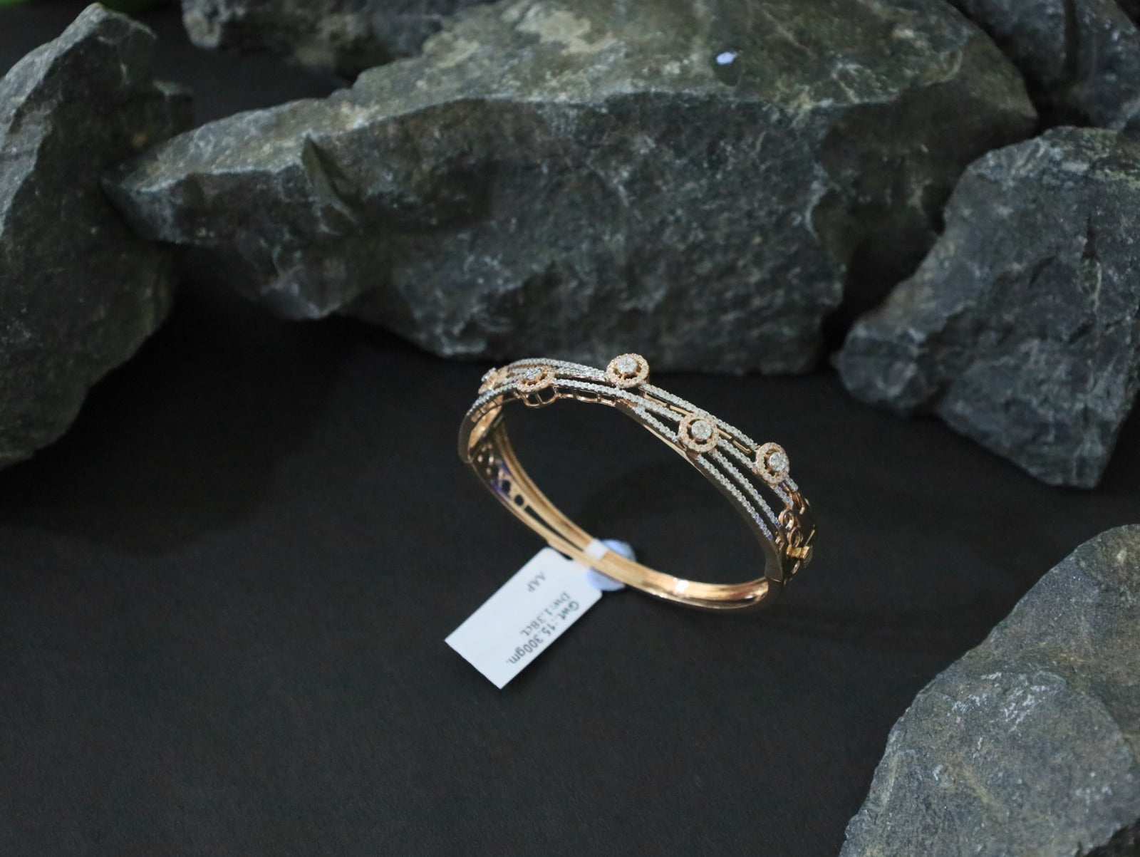 Celestial Halo Diamond Bangle