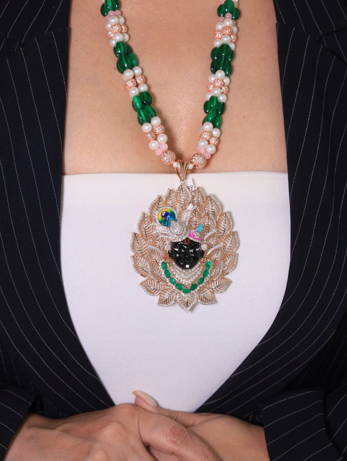 Divine Shrinathji Heritage Pendant Necklace