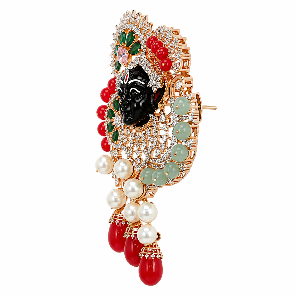 Ishvara Peacock Shrinathji Pendant