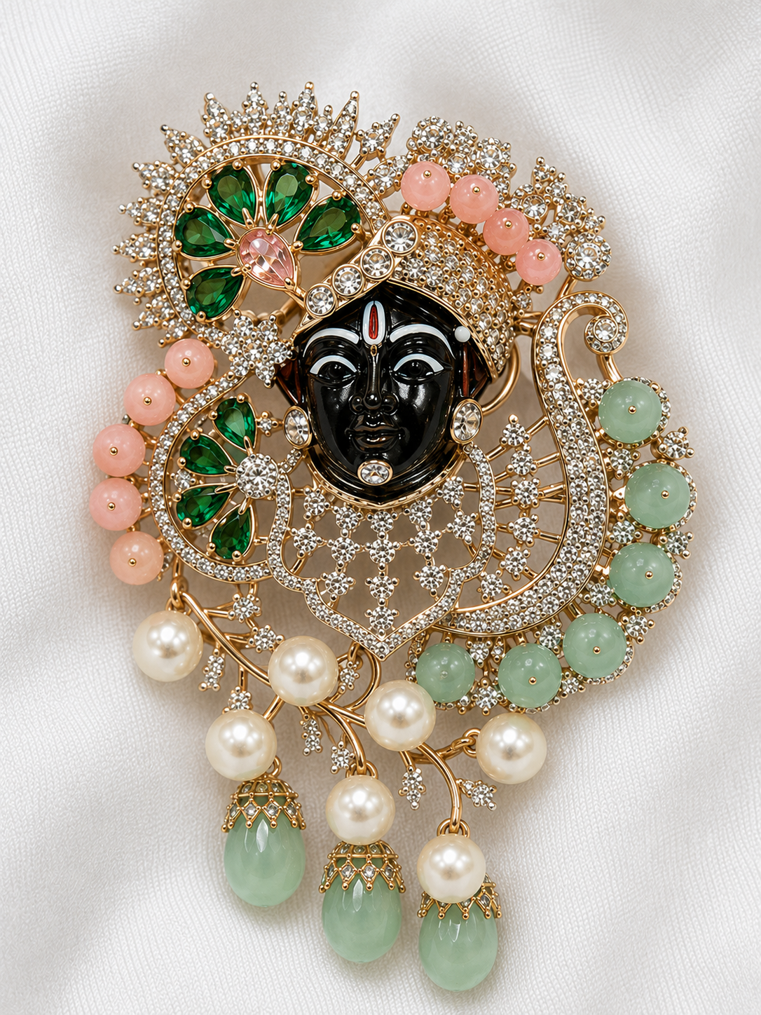 Sanvika Pastel Paisley Shrinathji Pendant