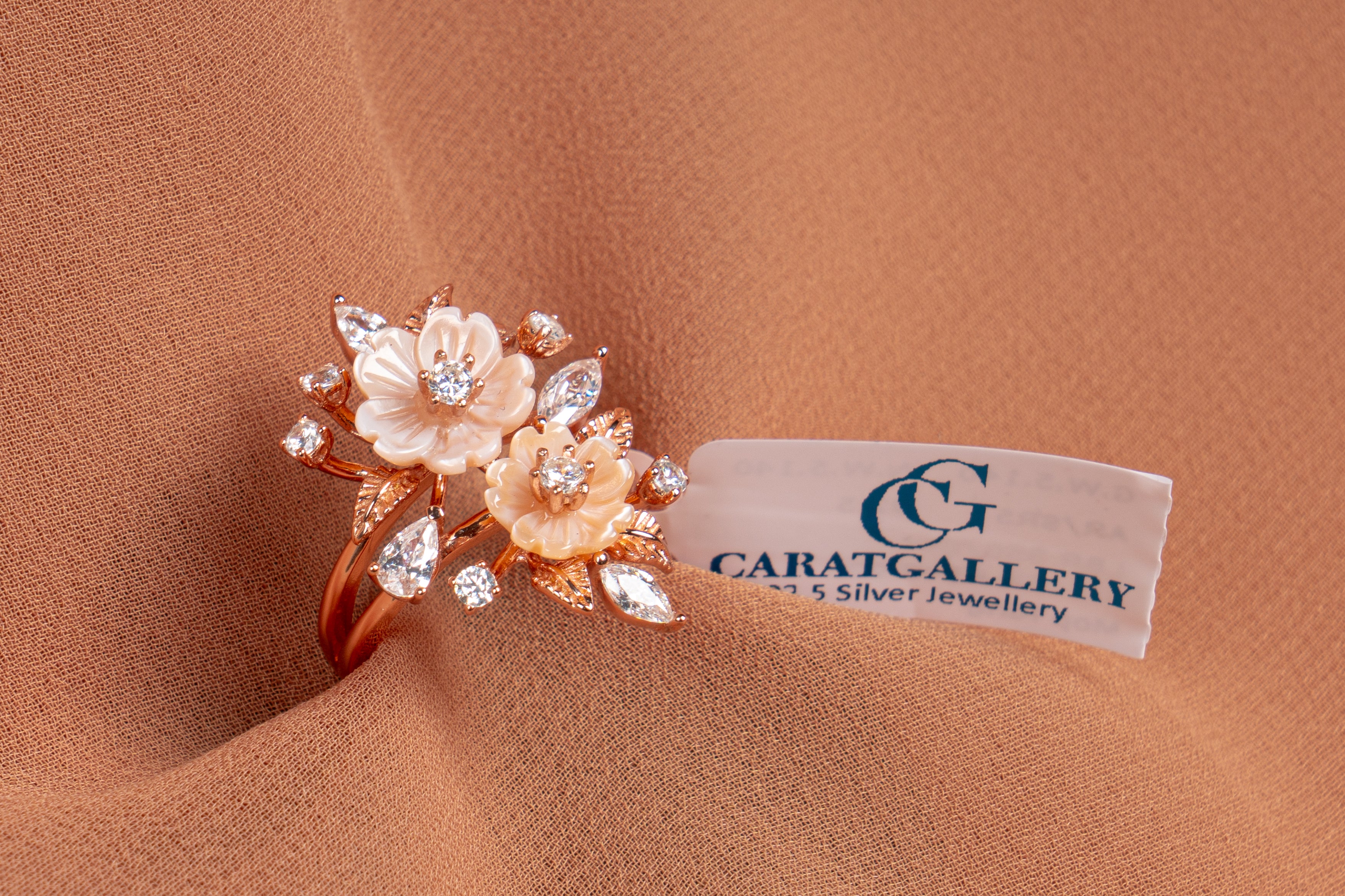 Aveline Mother of Pearl Floral Ring
