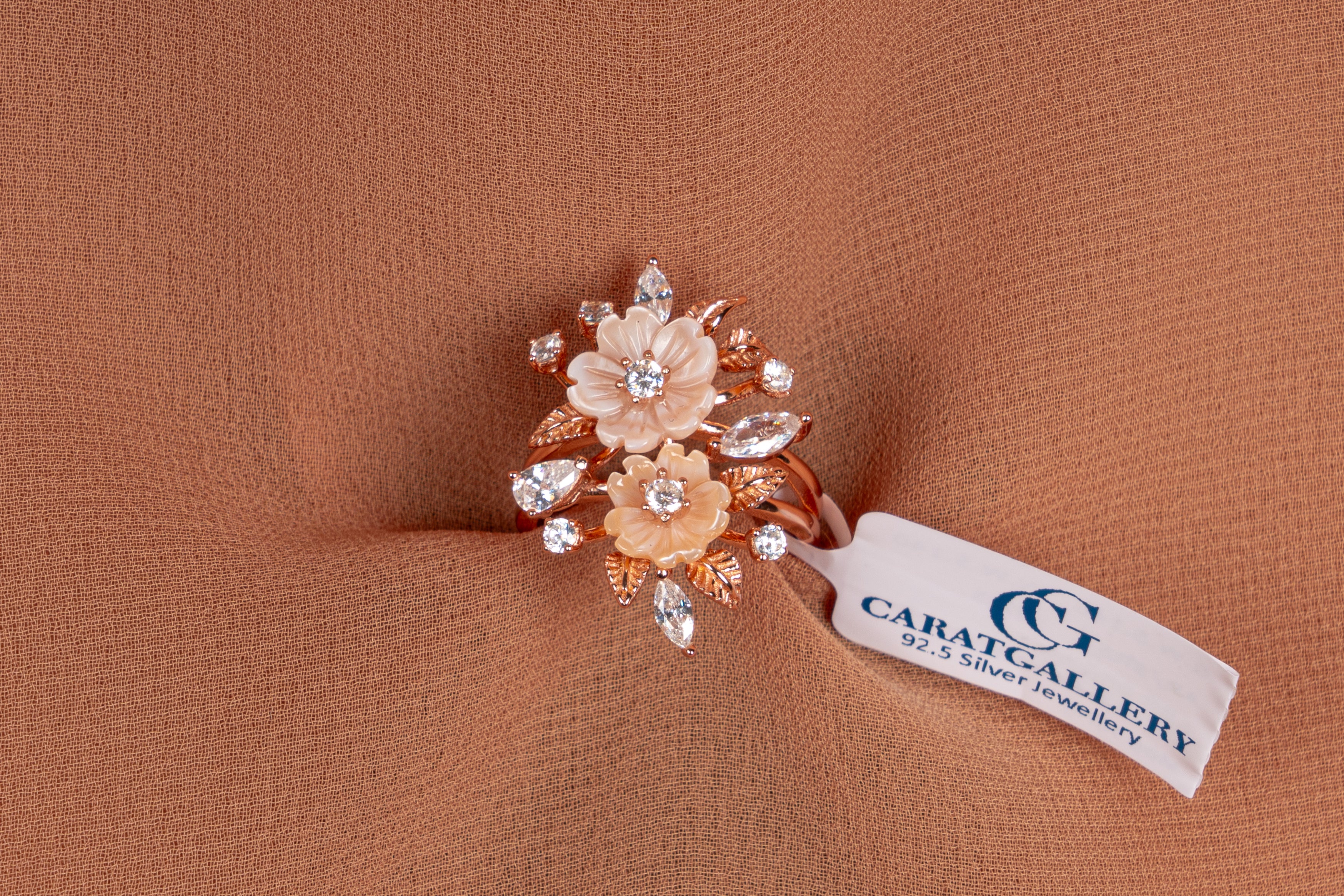 Aveline Mother of Pearl Floral Ring