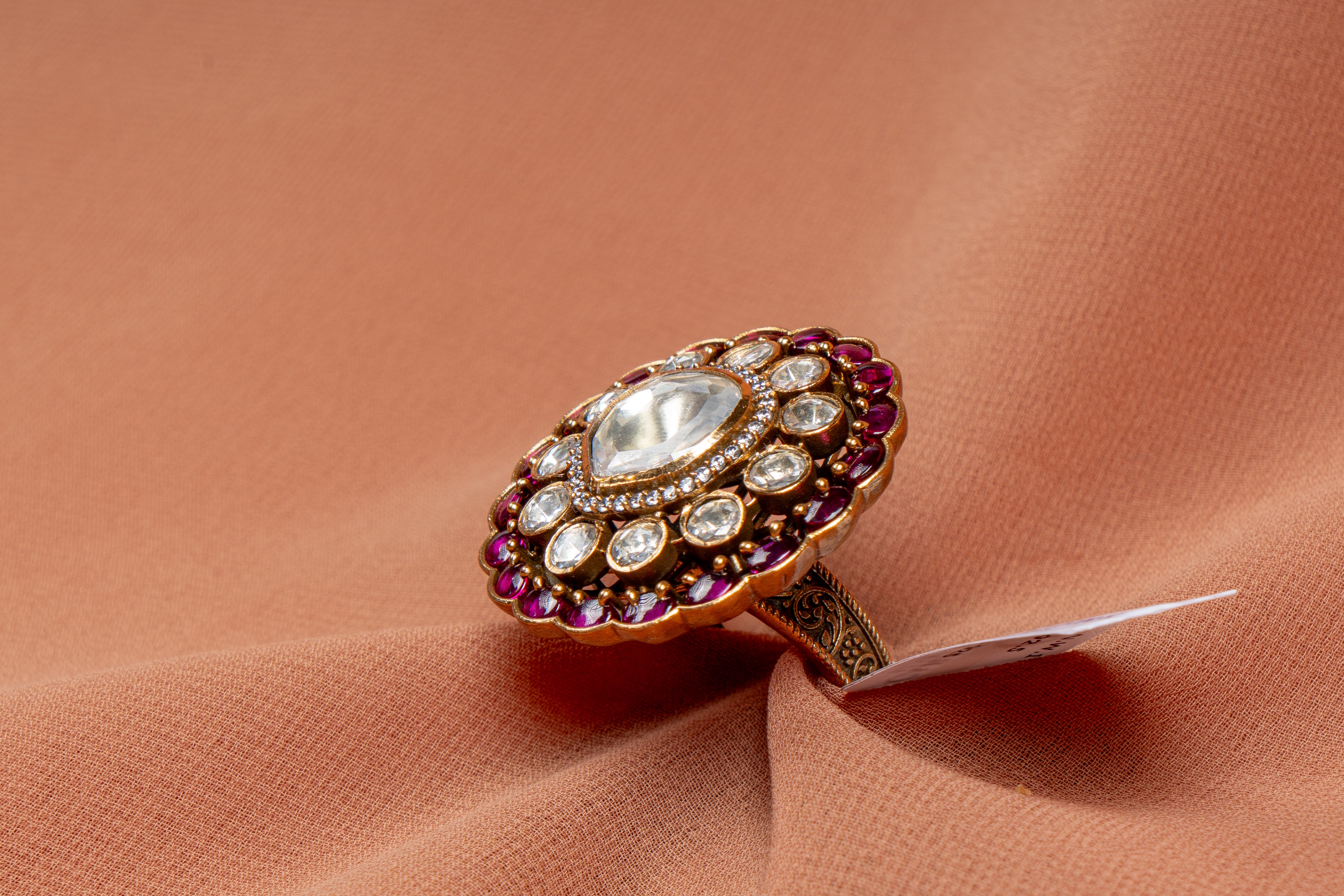 Liora Antique Heart Cluster Ring