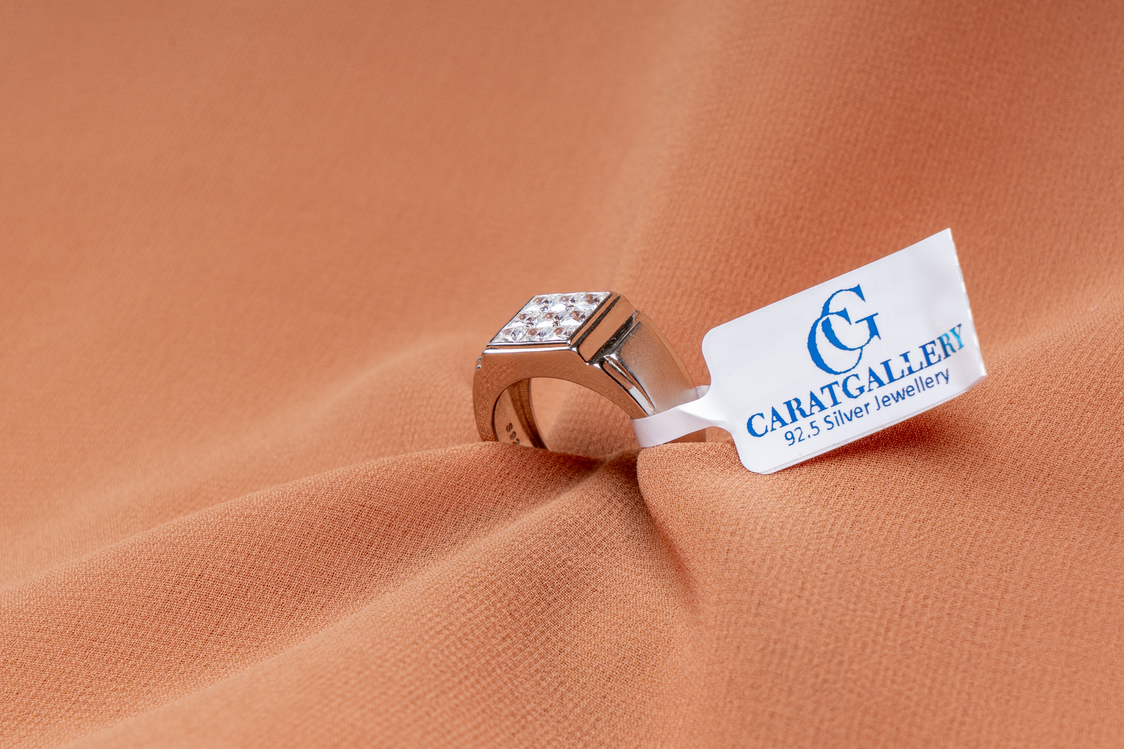 Marcus Square Cluster Mens Ring