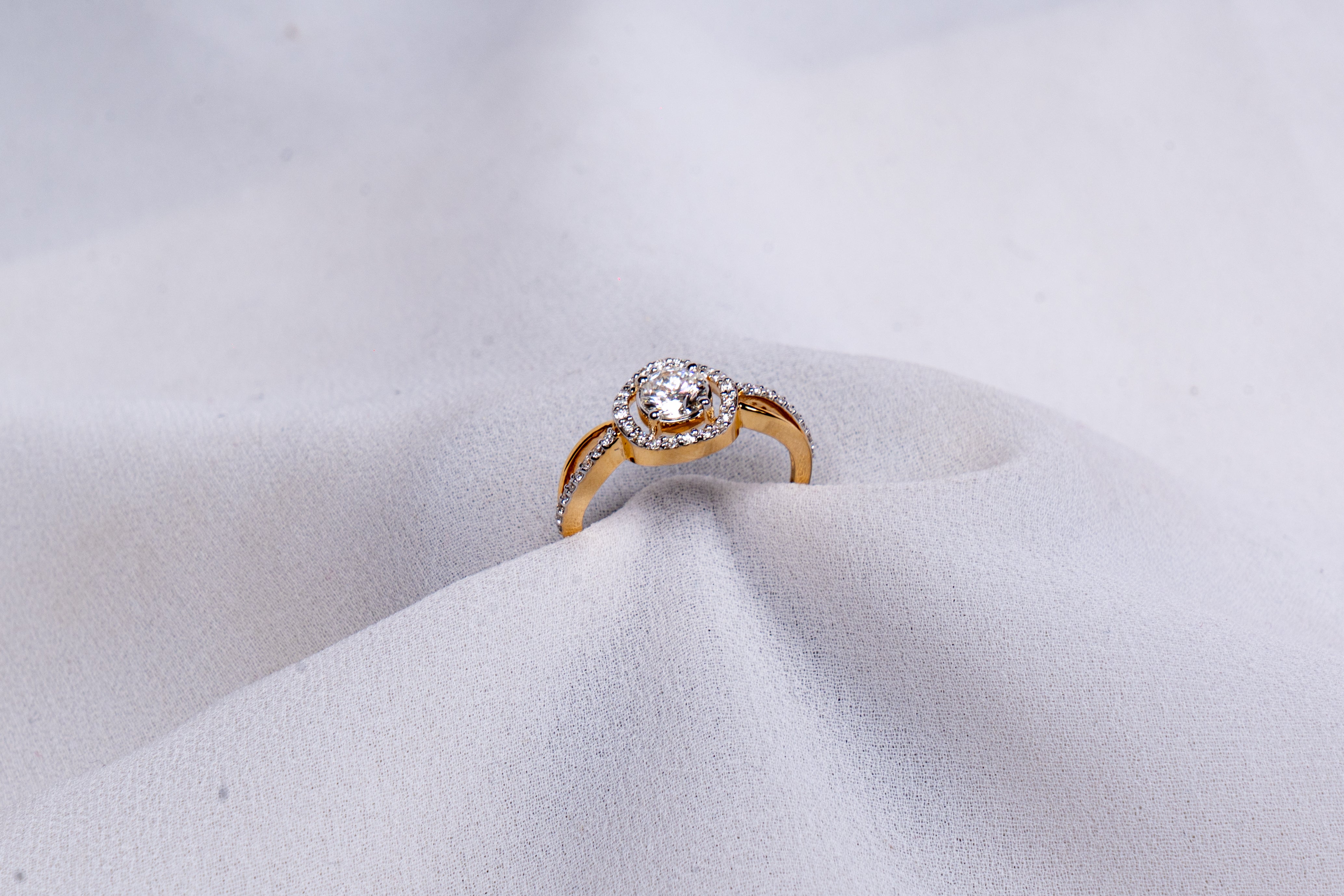 Elegant Halo Engagement Ring