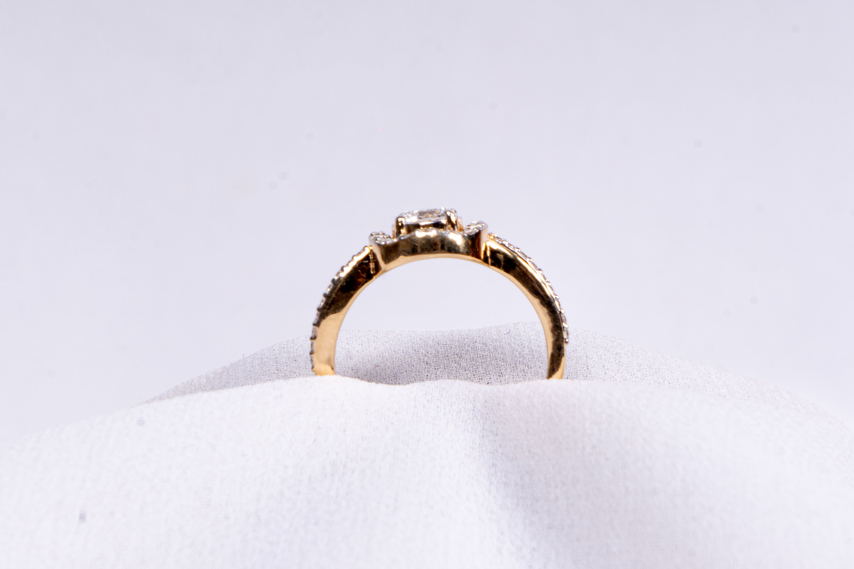 Elegant Halo Engagement Ring