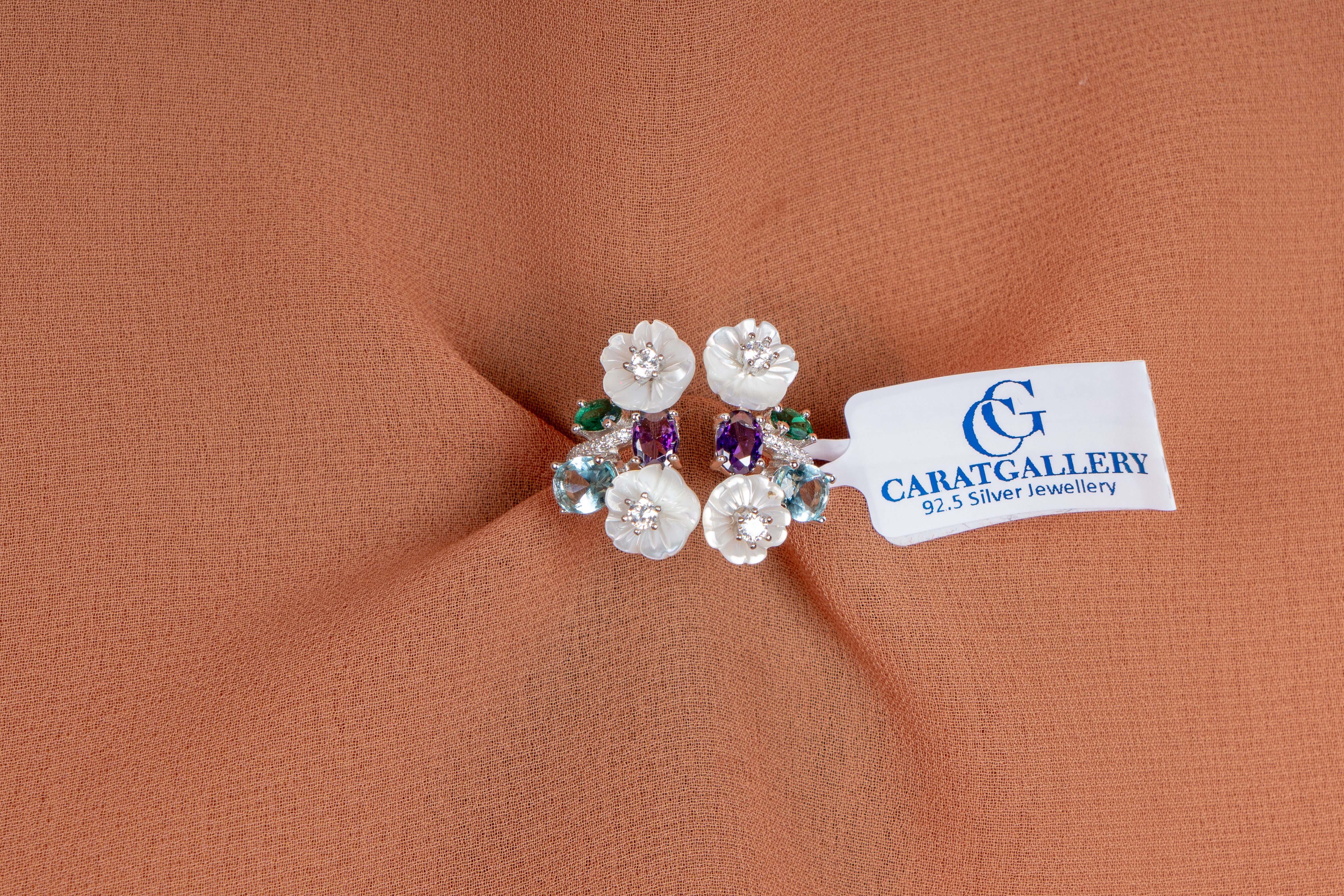 Floressa Multi-Stone Floral Open Ring