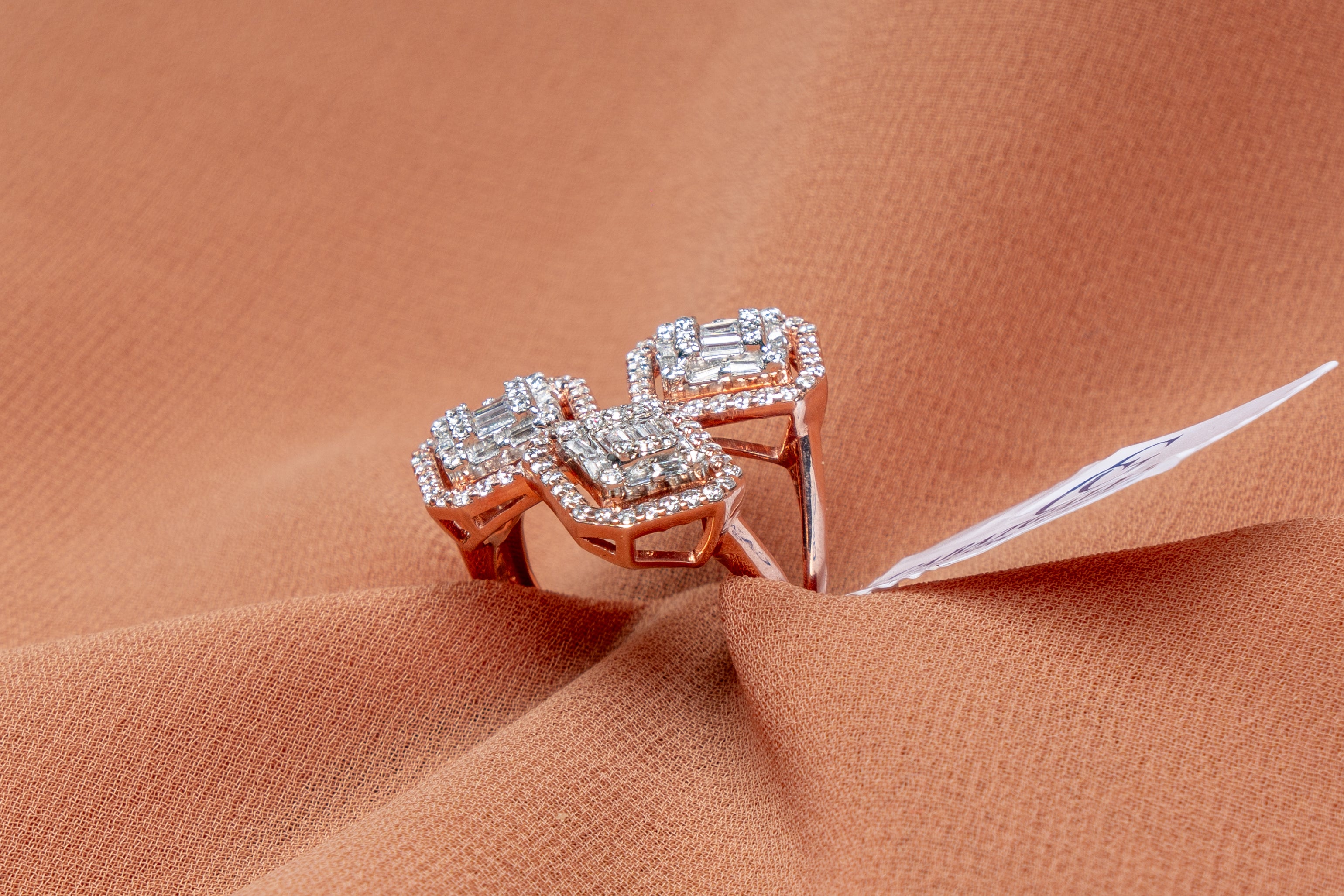 Tessa Triple Cluster Open Ring