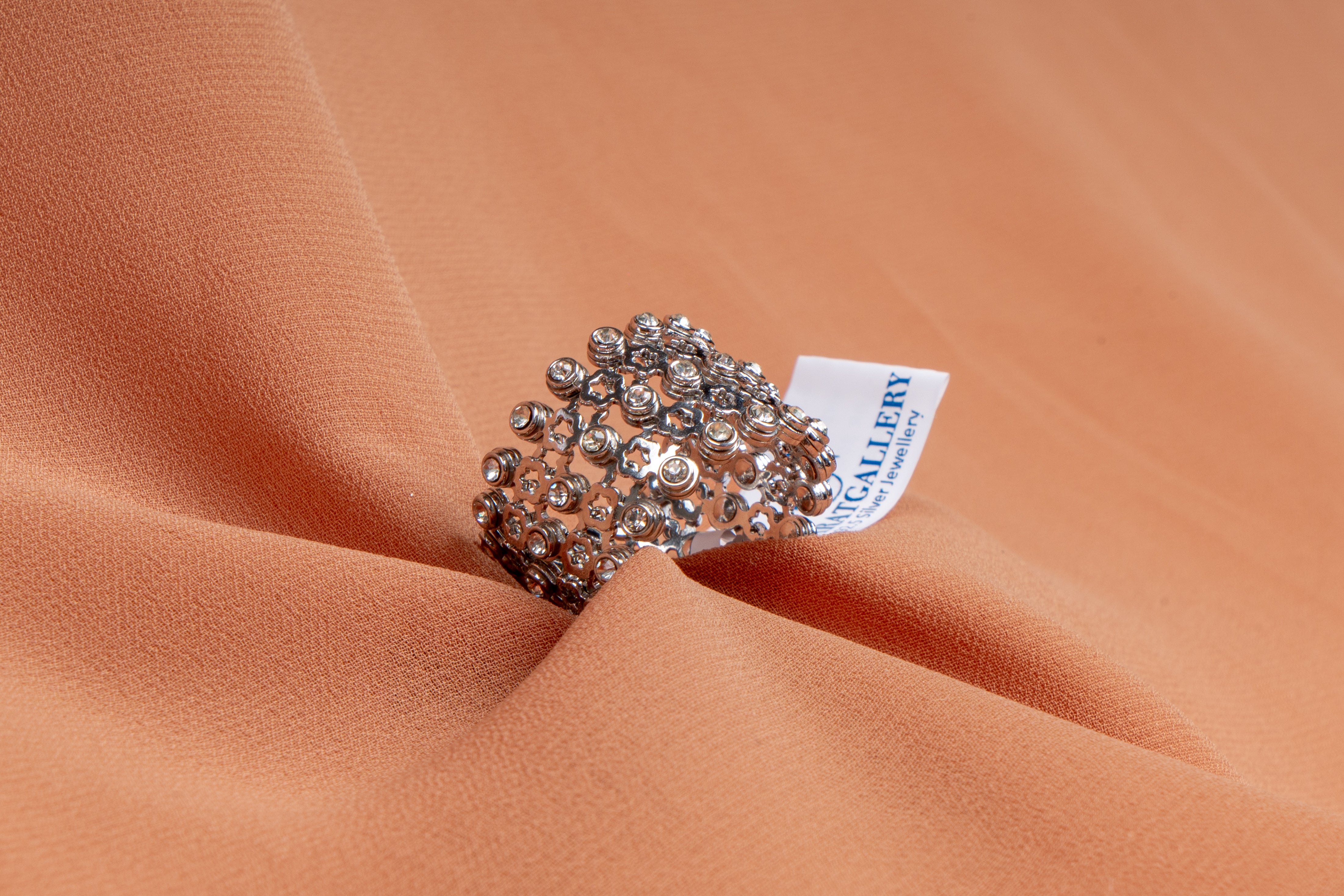 Estelle Scatter Crystal Band Ring