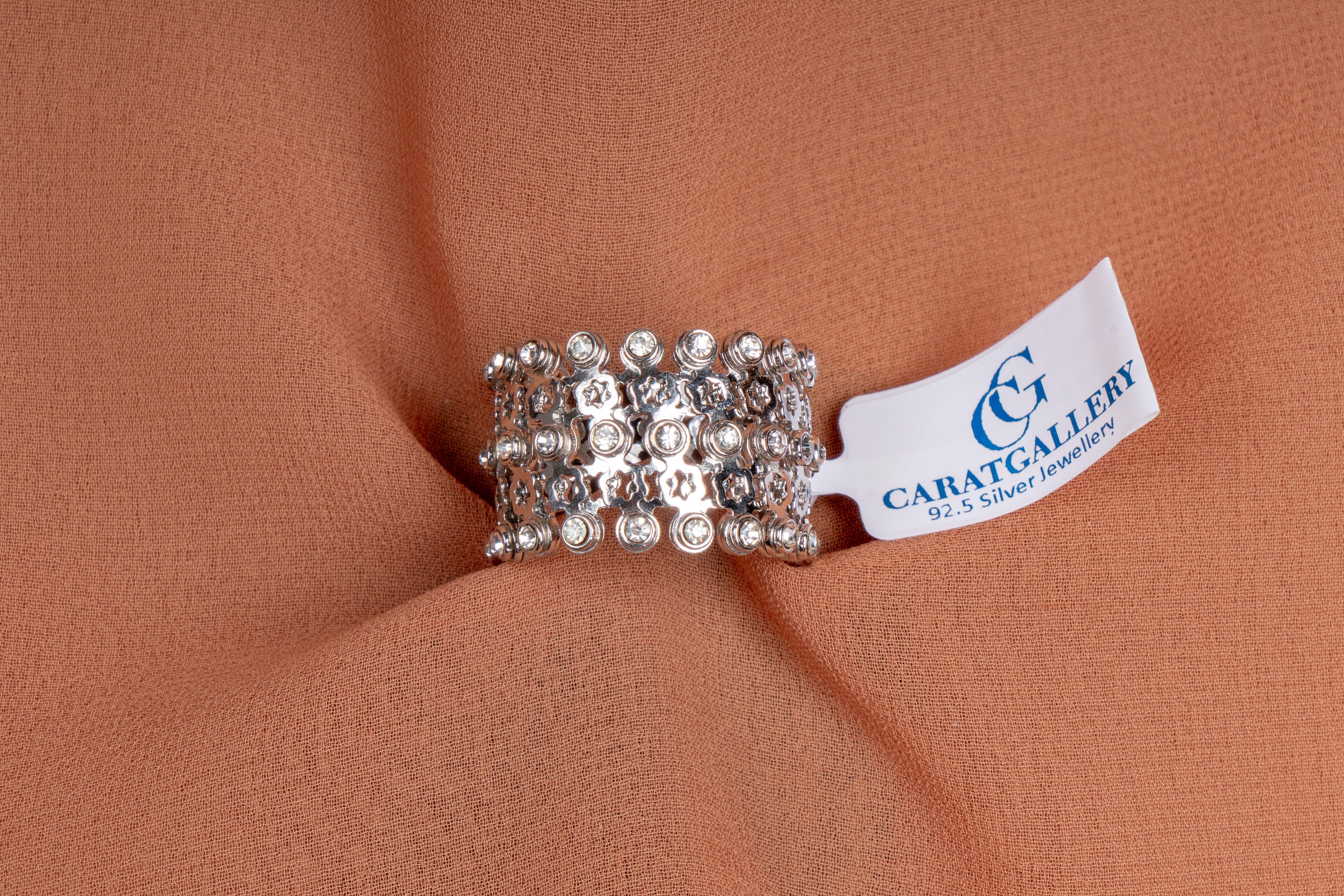 Estelle Scatter Crystal Band Ring