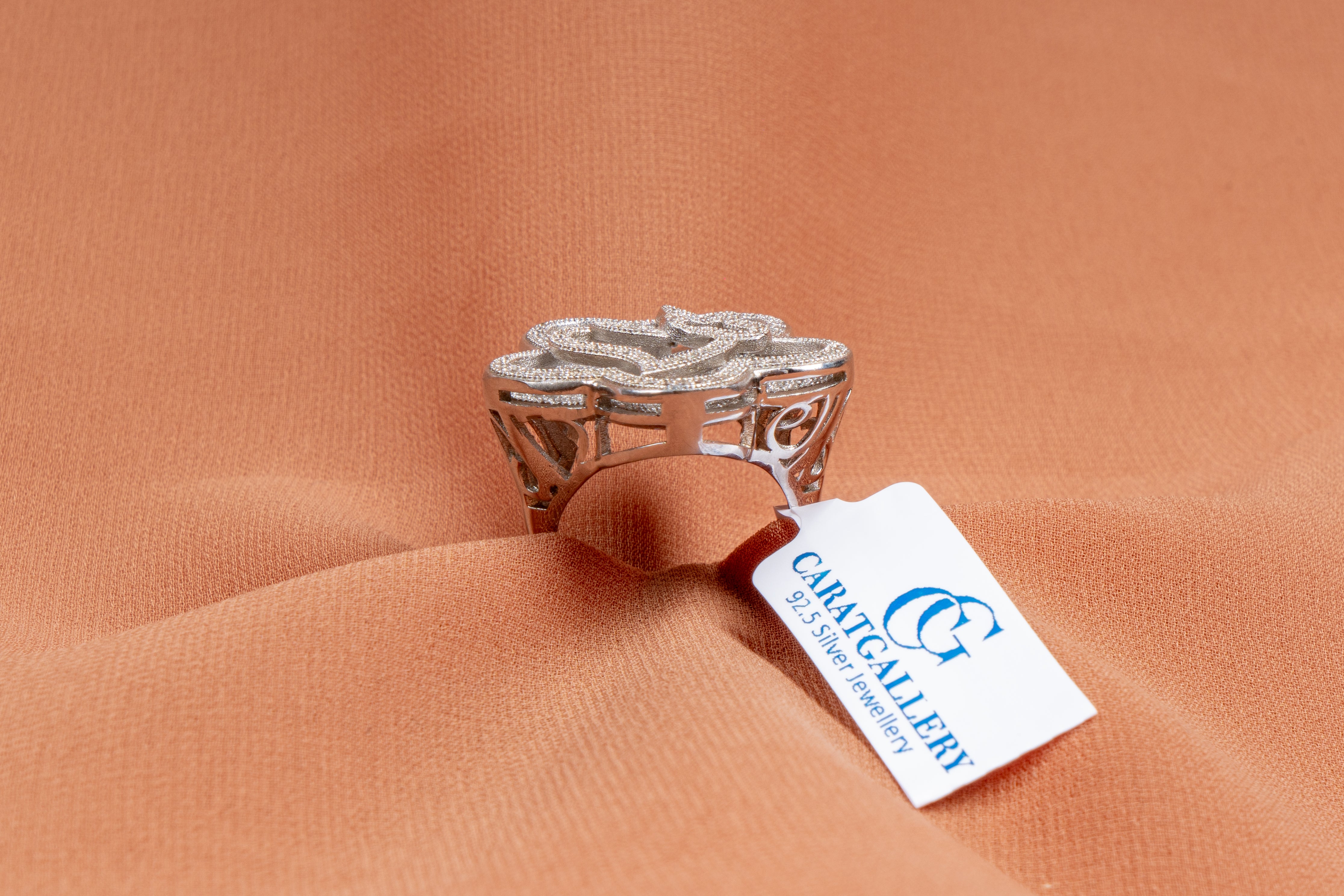 Vivienne Interlaced Crystal Statement Ring